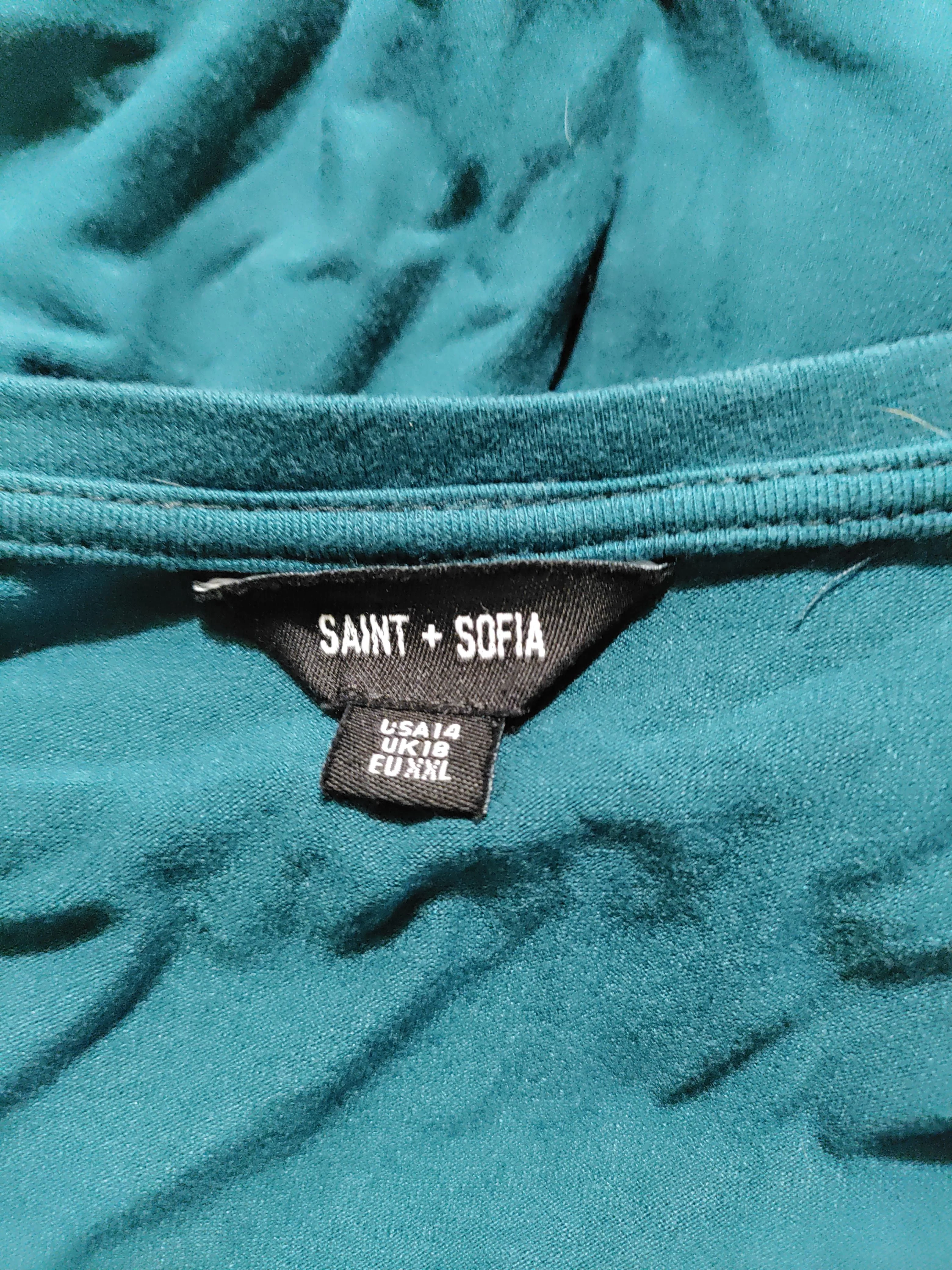 Saint + Sofia Jumper Midi Dress UK18 in Green - Image 5