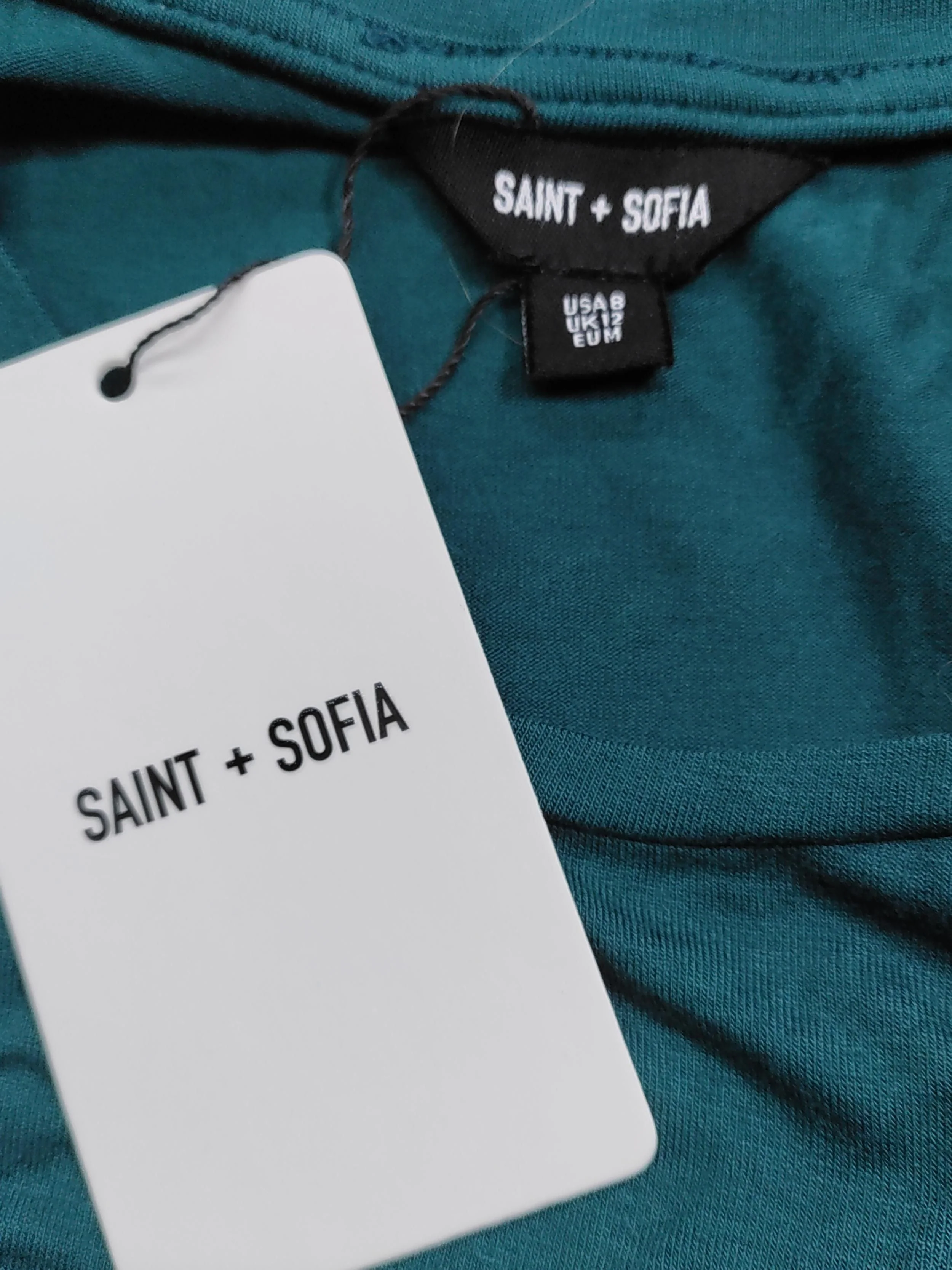 Saint + Sofia Maxi Dress UK10 in Green - Image 5