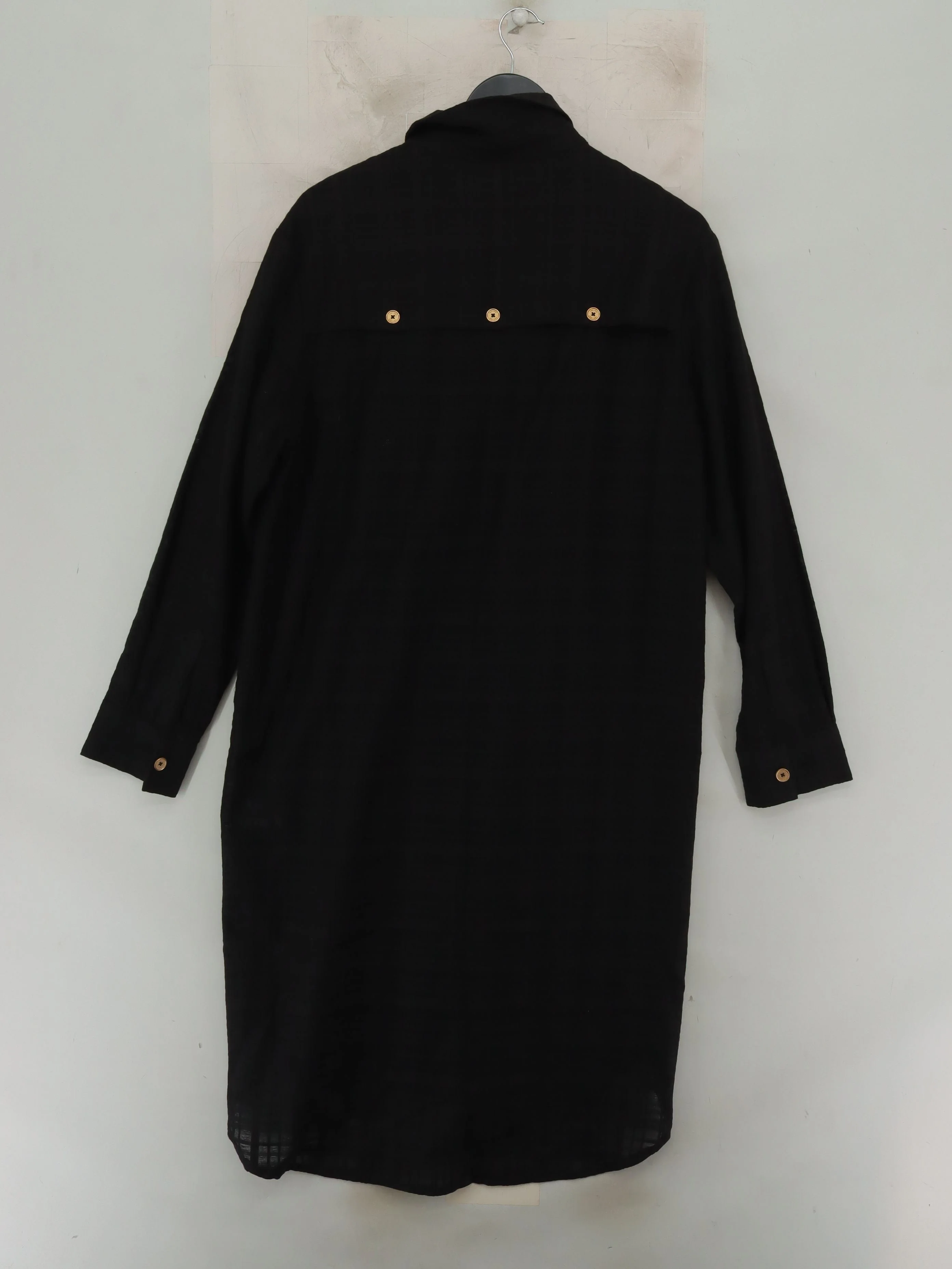 Saint + Sofia Shirt Midi Dress UK14 in Black - Image 2