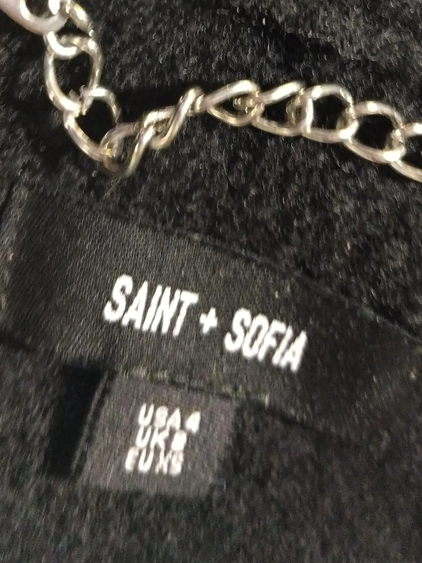 Saint + Sofia Women's Coat UK 8 Black 100% Wool Overcoat - Image 5