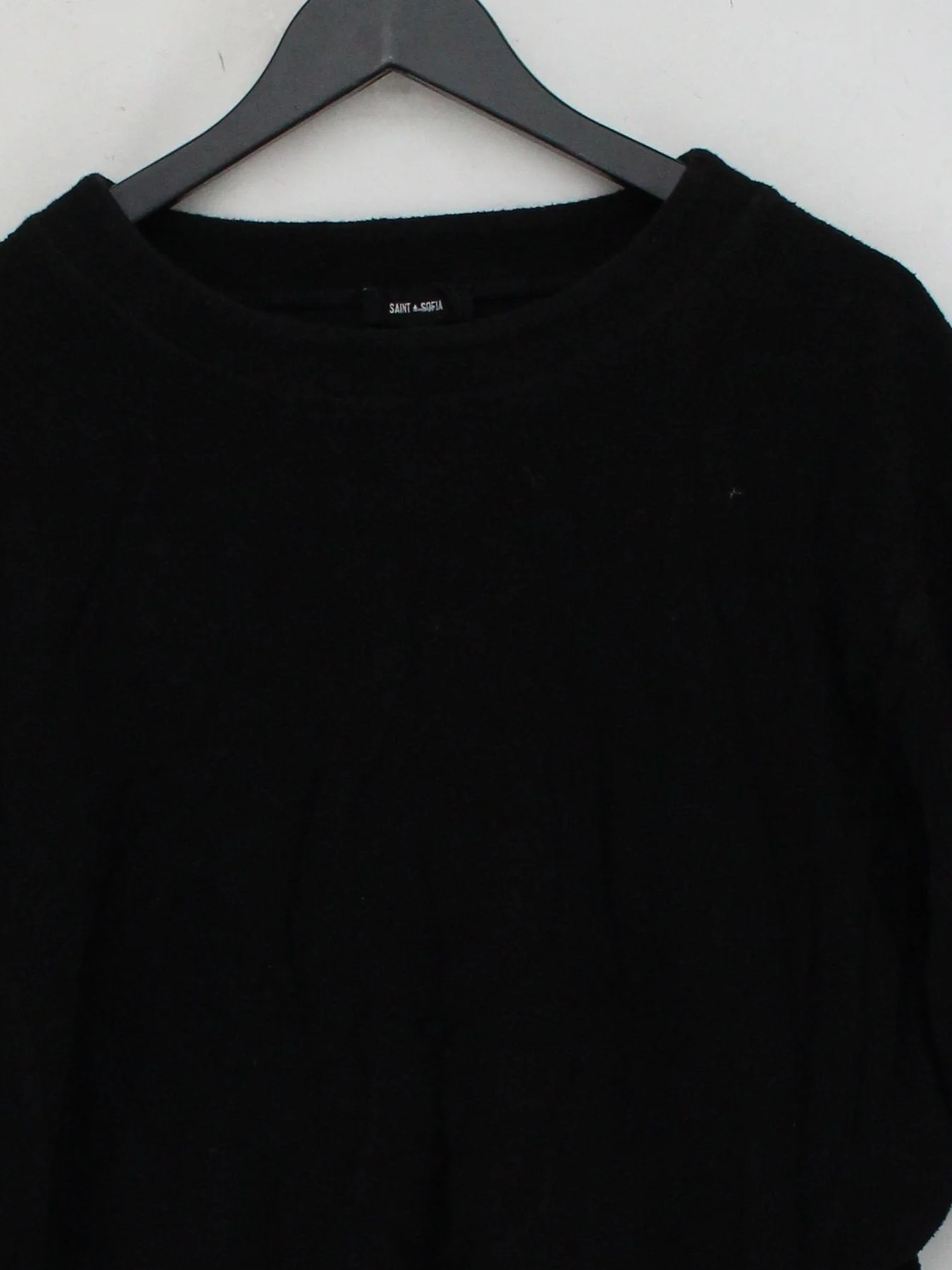 Saint + Sofia Women's Jumper UK 8 Black 100% Other Crew Neck Pullover - Image 3