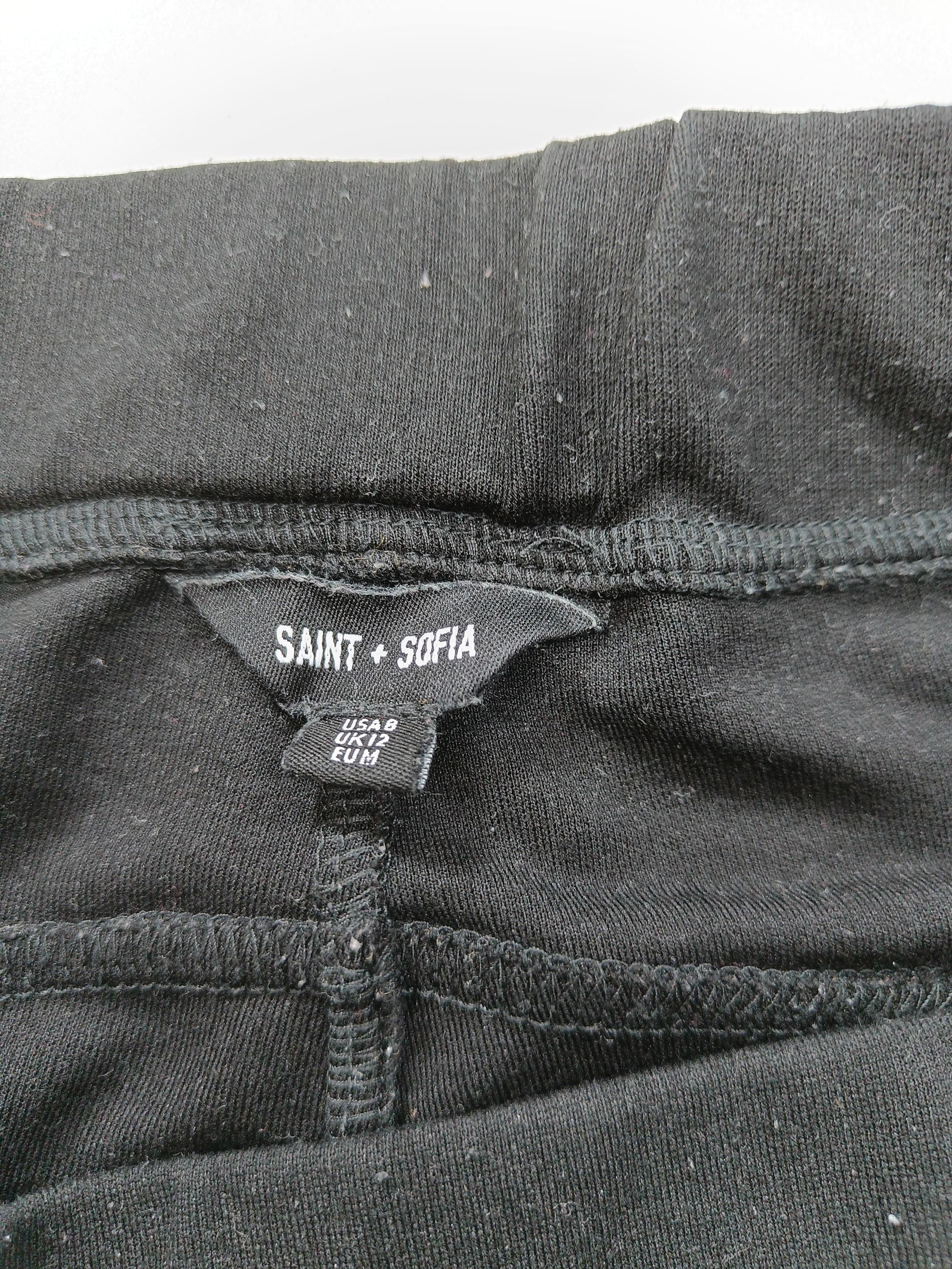 Saint + Sofia Women's Trousers UK 12 Black Polyester - Image 5