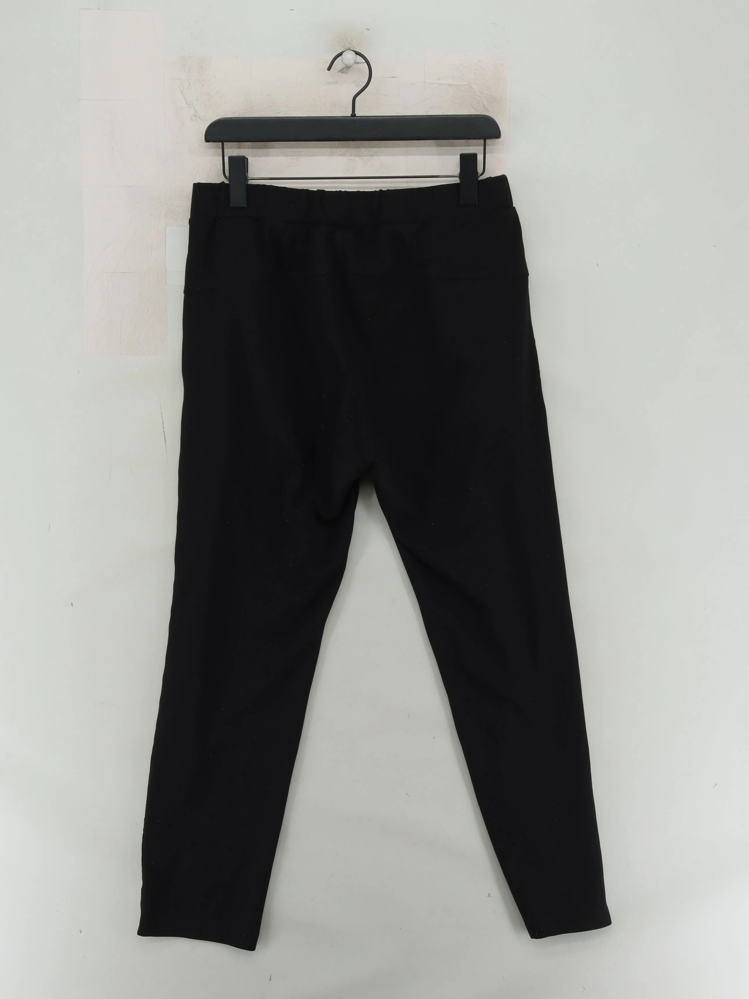 Saint + Sofia Women's Trousers XL Black Polyester with Viscose, Elastane Cropped - Image 2