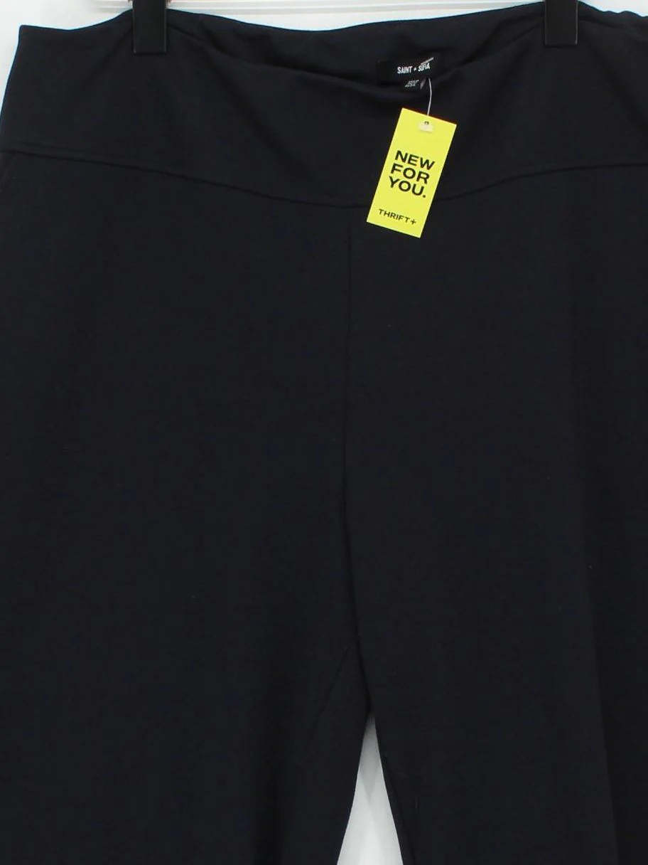 Saint + Sofia Women's Trousers XXL Black Polyester - Image 3