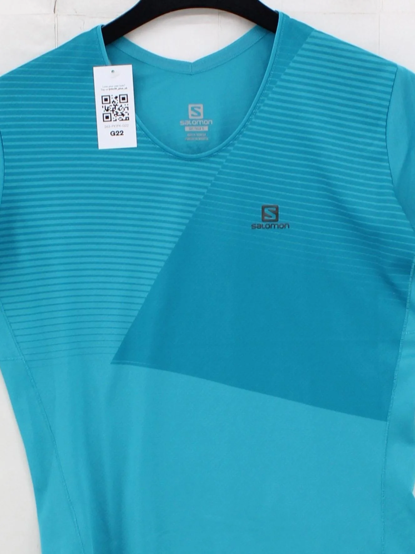 Salomon Men's T-Shirt S Blue Graphic 100% Polyester Round Neck Basic - Image 3