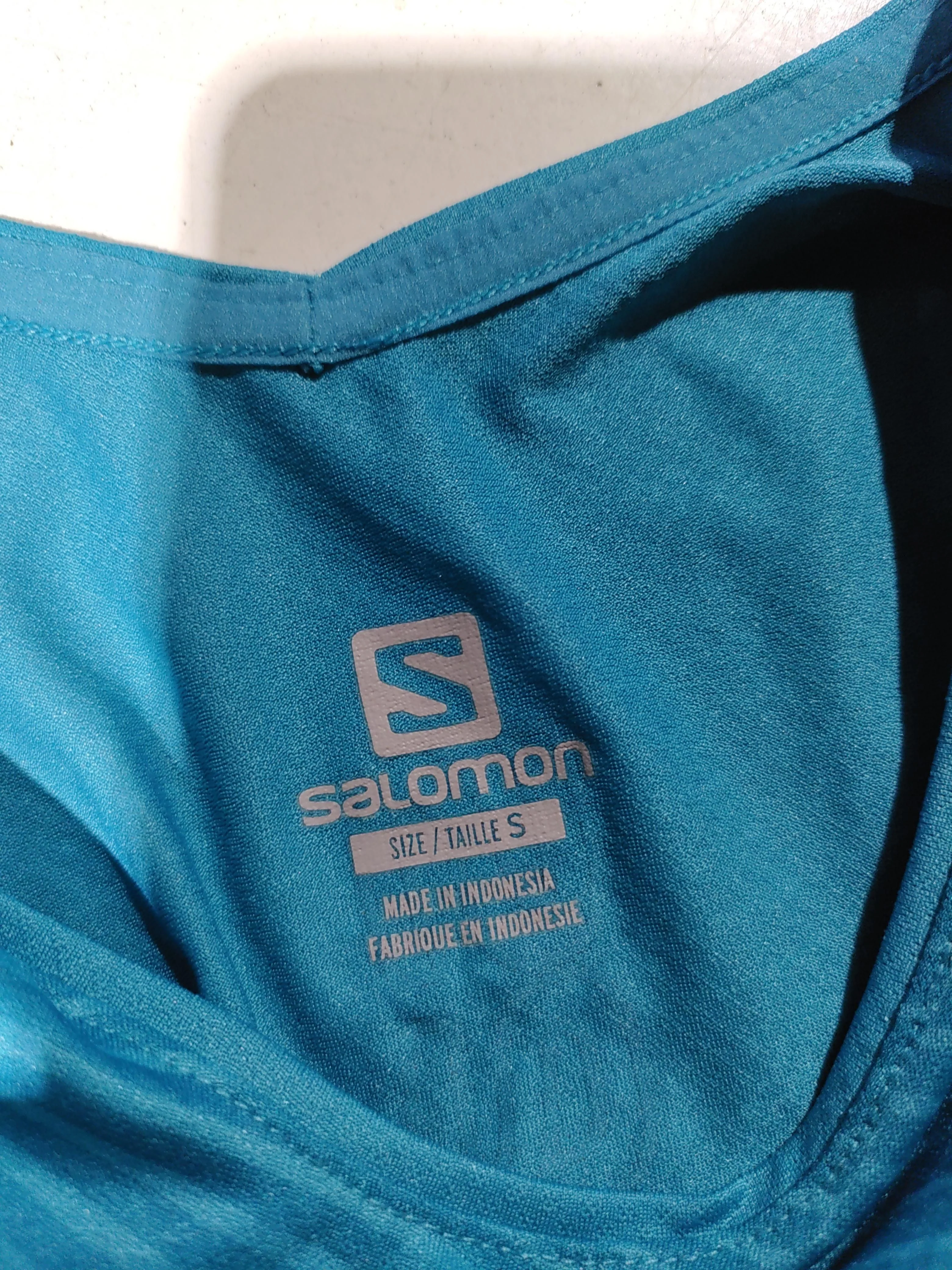 Salomon Men's T-Shirt S Blue Graphic 100% Polyester Round Neck Basic - Image 5