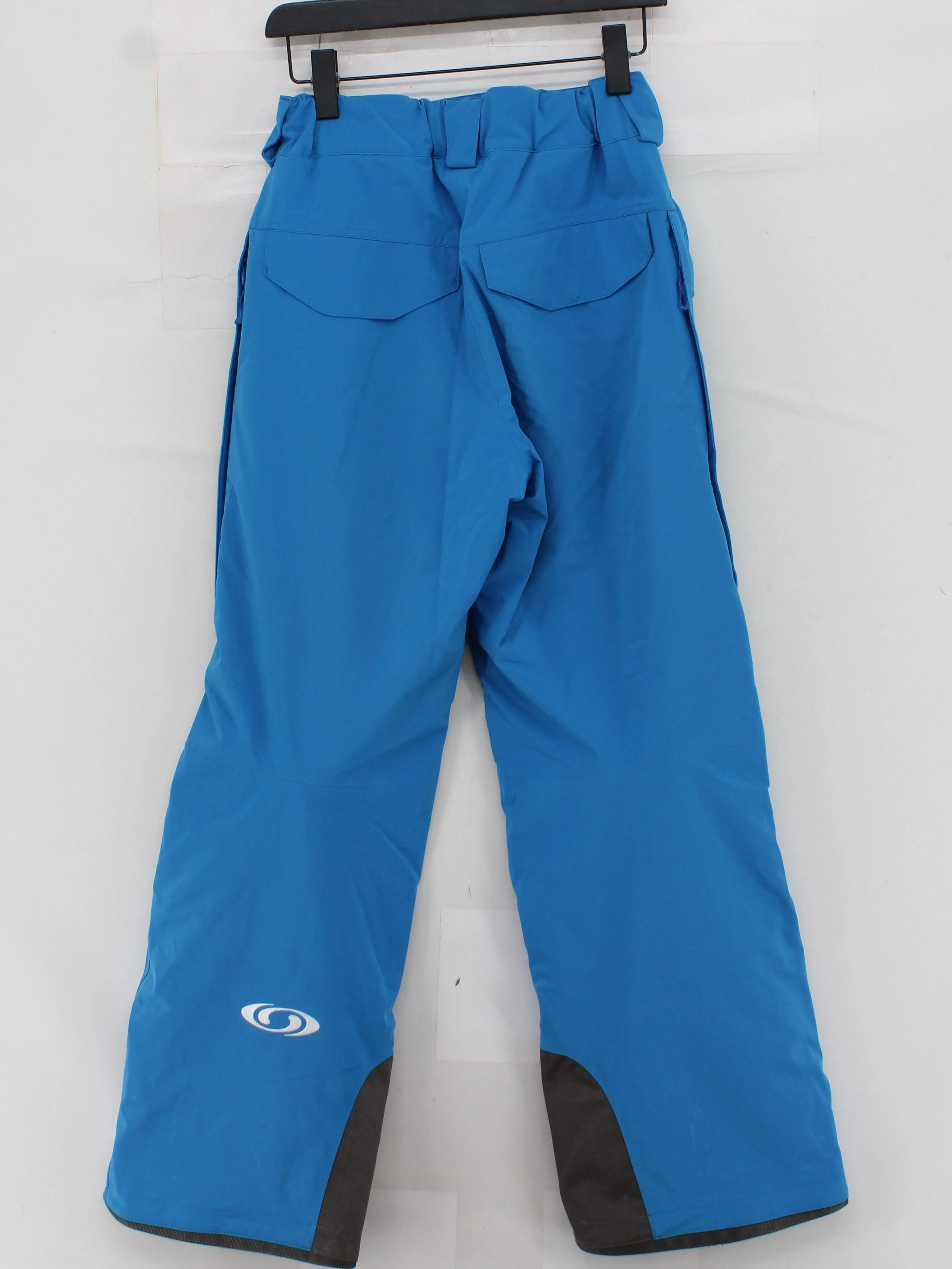 Salomon Men's Trousers S Blue Polyester with Elastane Wide-Leg Rain Trousers - Image 2