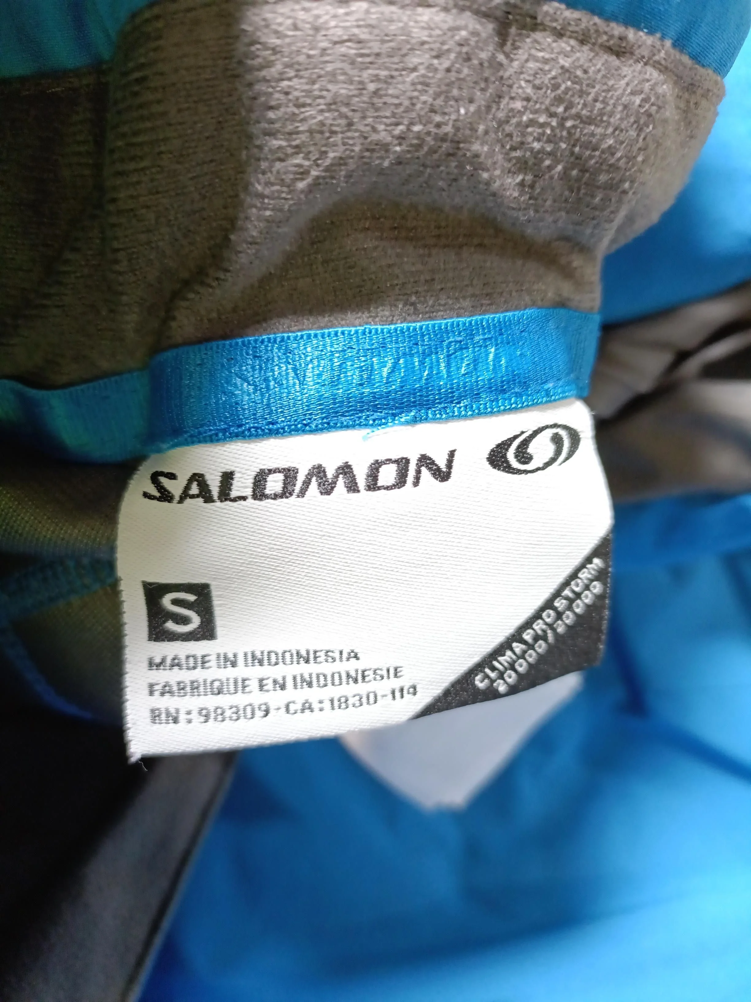 Salomon Men's Trousers S Blue Polyester with Elastane Wide-Leg Rain Trousers - Image 5