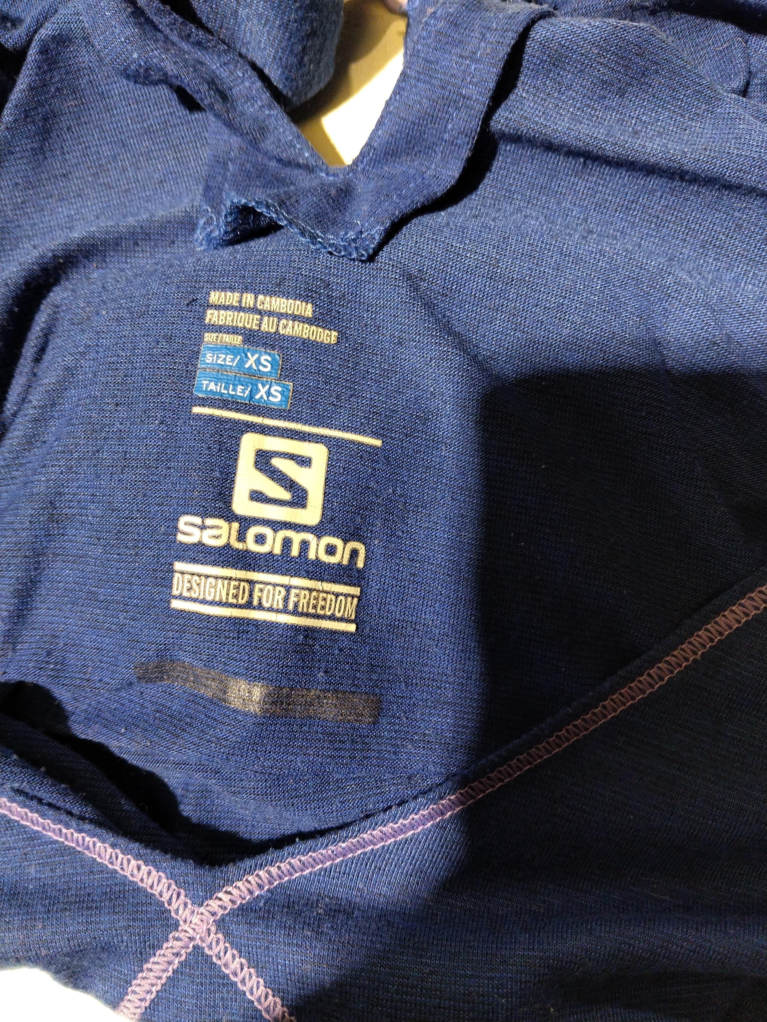Salomon Women's T-Shirt XS Blue 100% Polyester Basic - Image 5