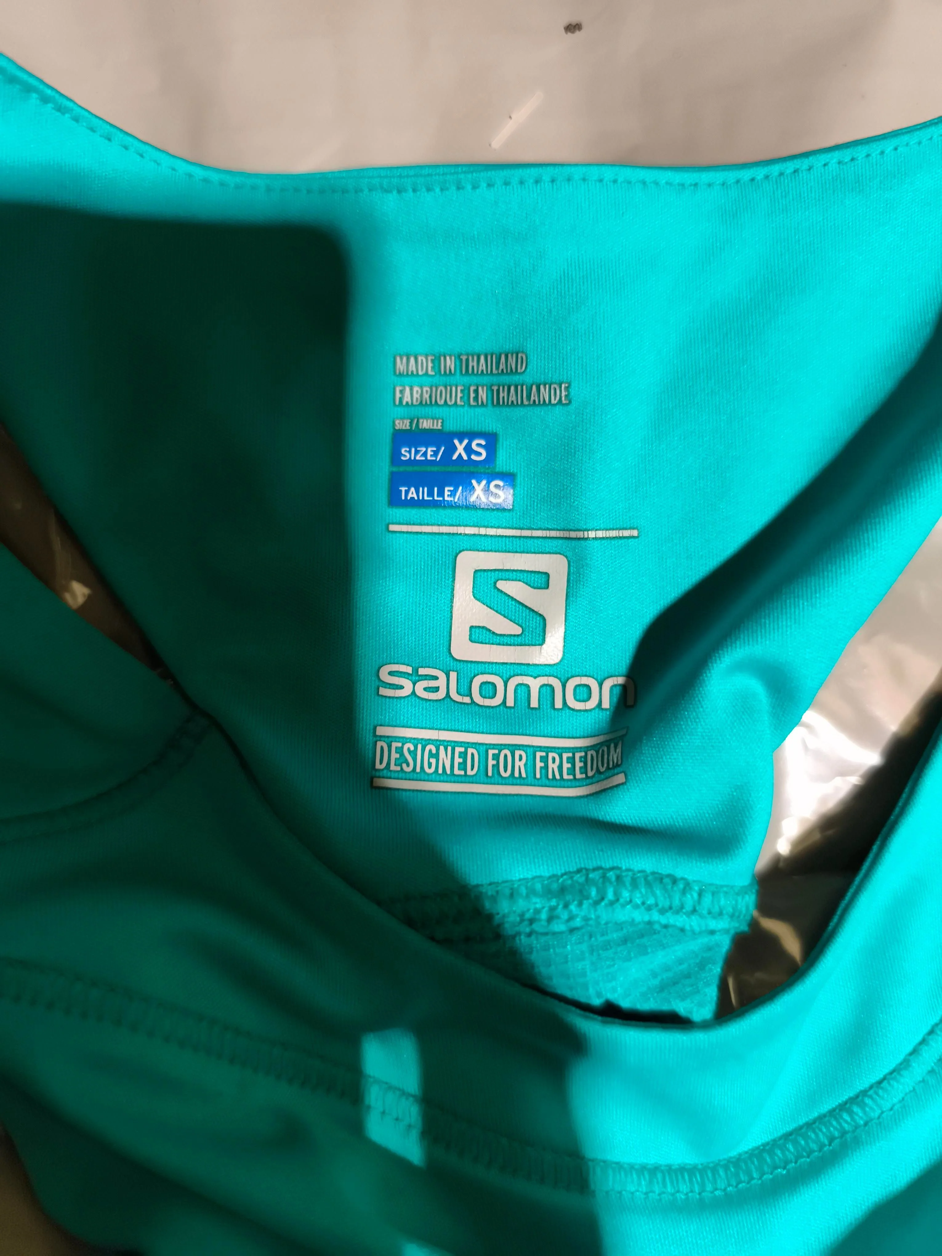 Salomon Women's T-Shirt XS Green Polyester with Nylon Sleeveless Basic - Image 5