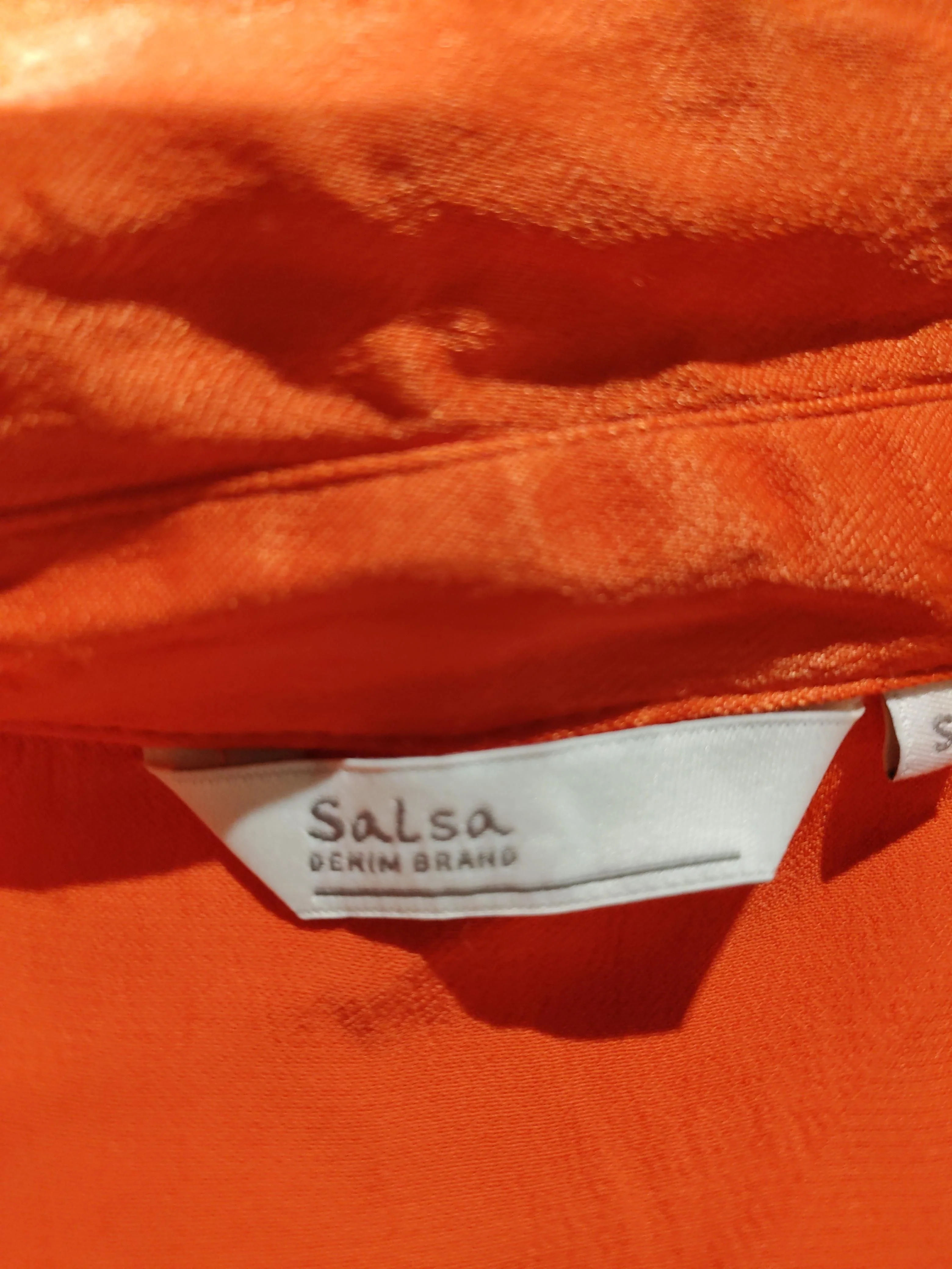 Salsa Shirt Mini Dress S in Orange - Image 5