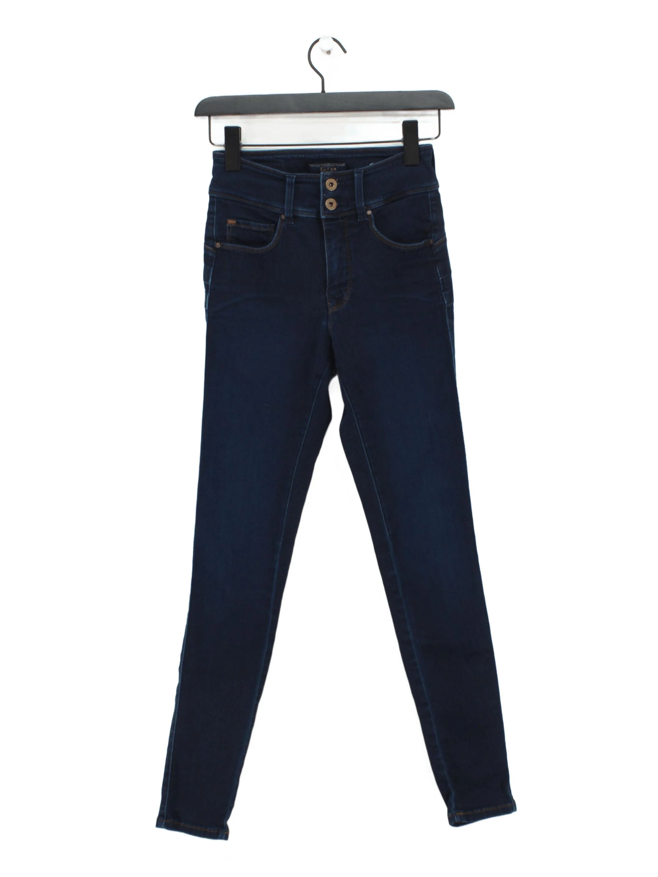 Salsa Women's Jeans W 26 in Blue Cotton with Polyester, Elastane Skinny