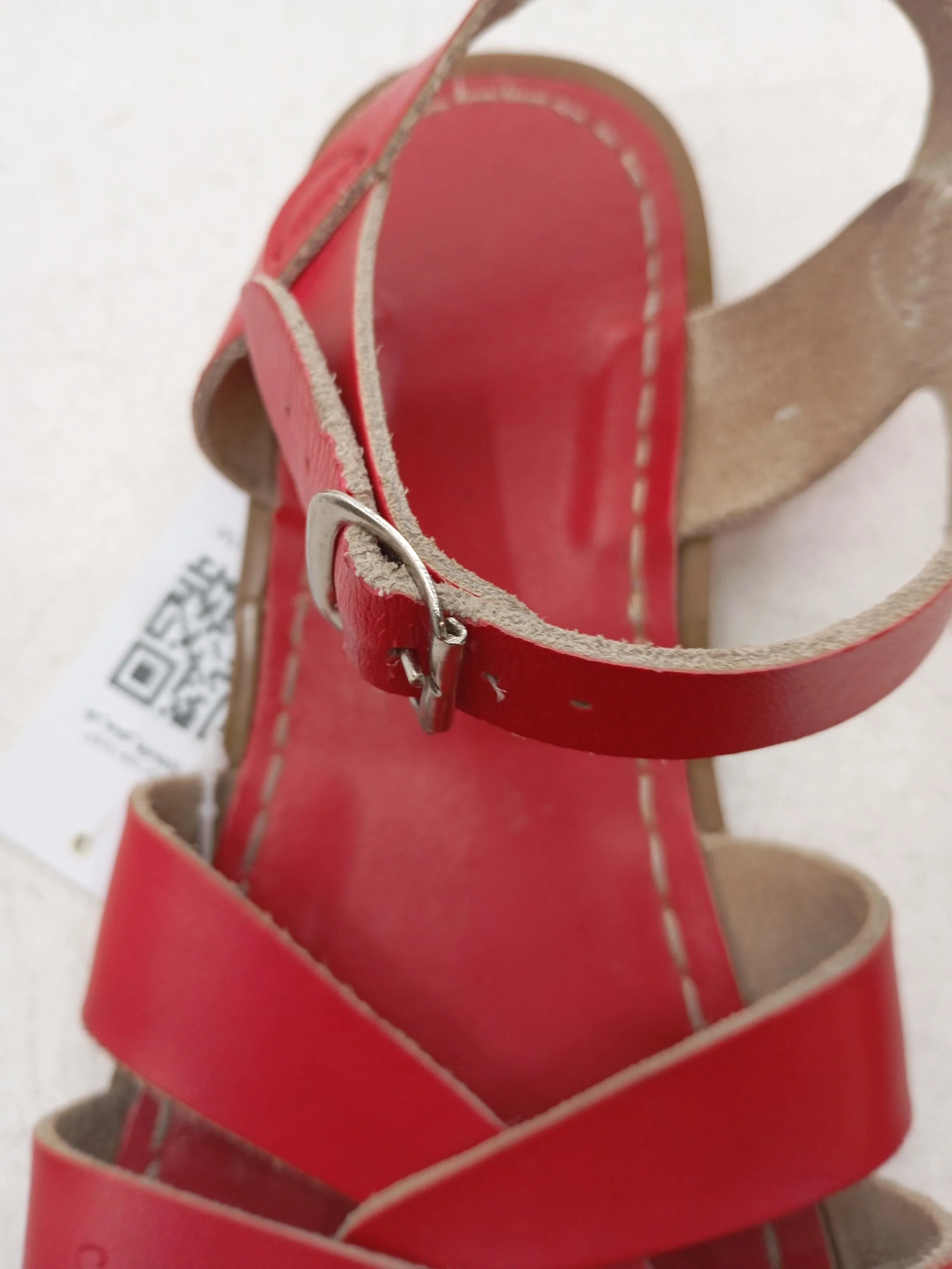 Salt Water Women's Sandals UK 4 Red 100% Leather Strappy - Image 6