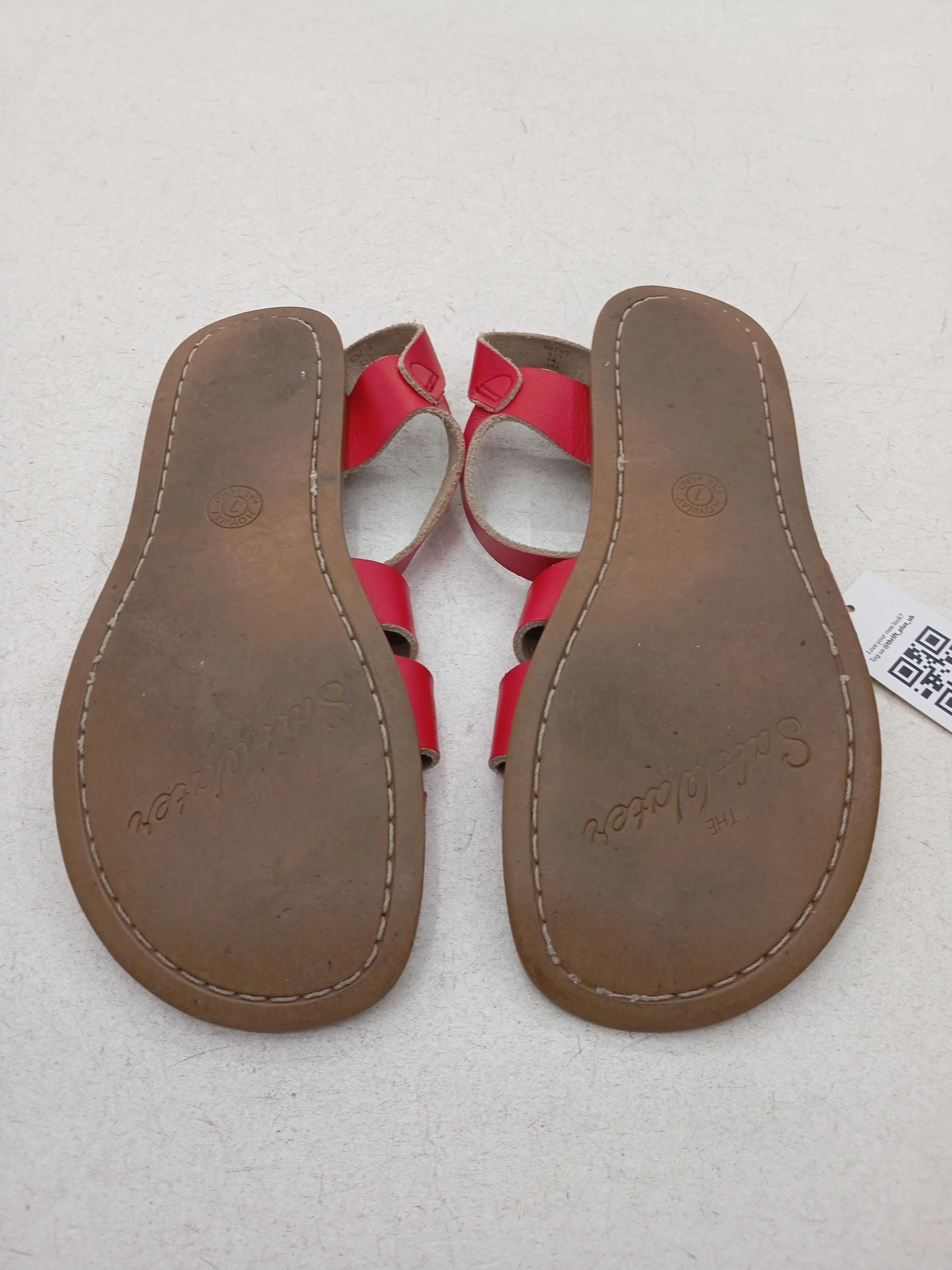 Salt Water Women's Sandals UK 4 Red 100% Leather Strappy - Image 7