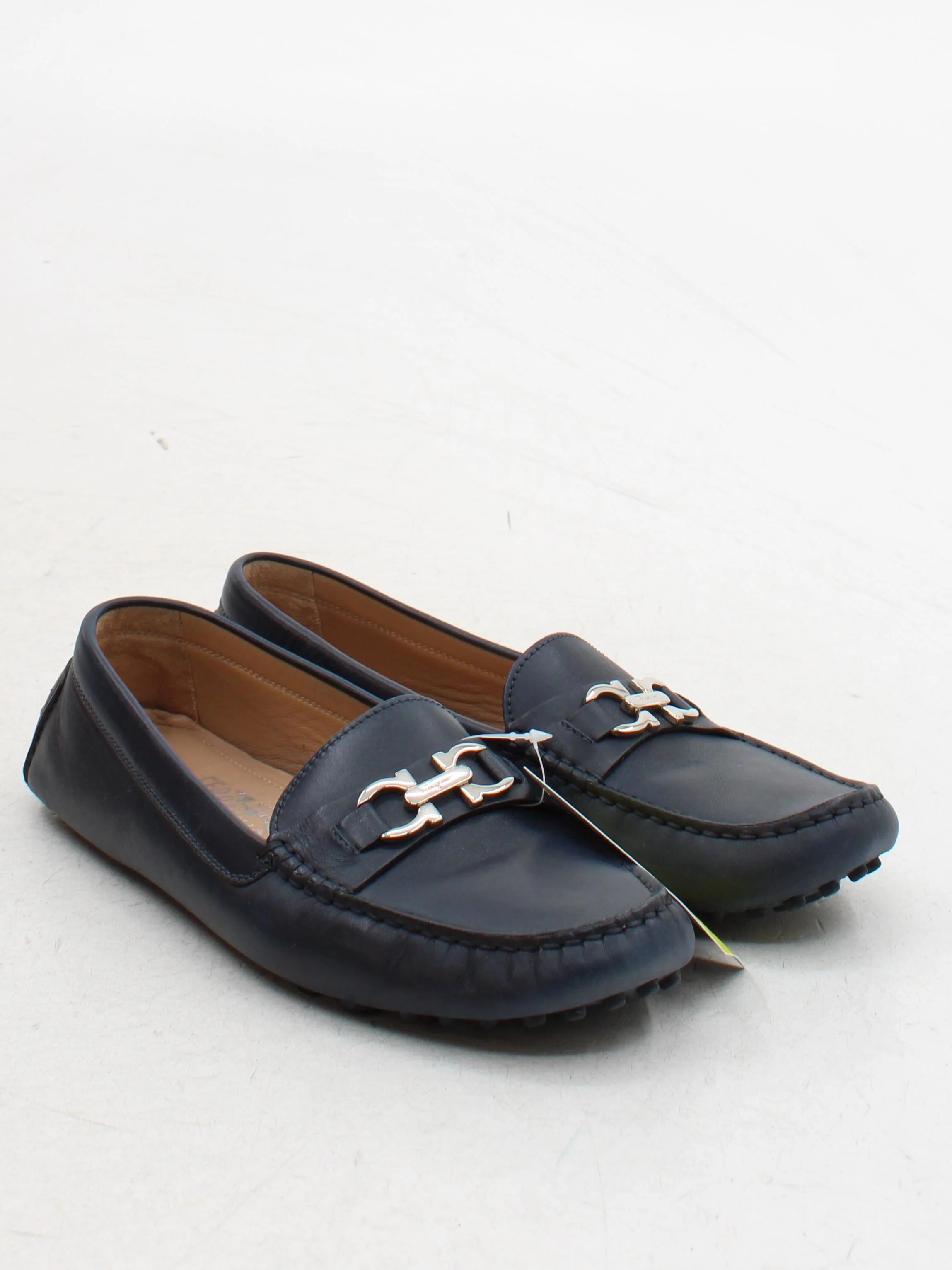 Salvatore Ferragamo Women's Flat Shoes UK 8.5 Blue 100% Leather Loafer - Image 4