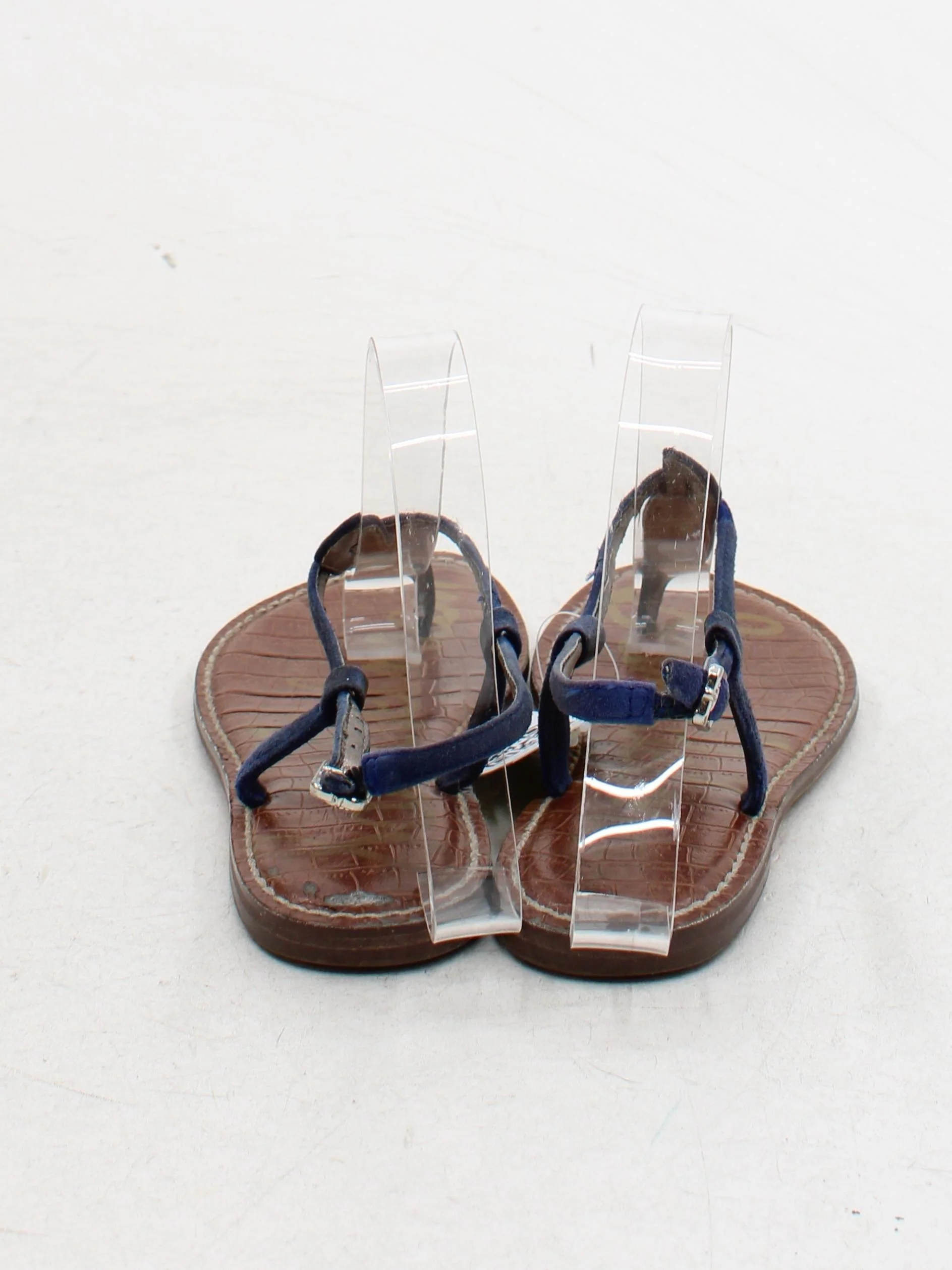 Sam Edelman Women's Sandals UK 3.5 Blue Suede with Leather Strappy - Image 3