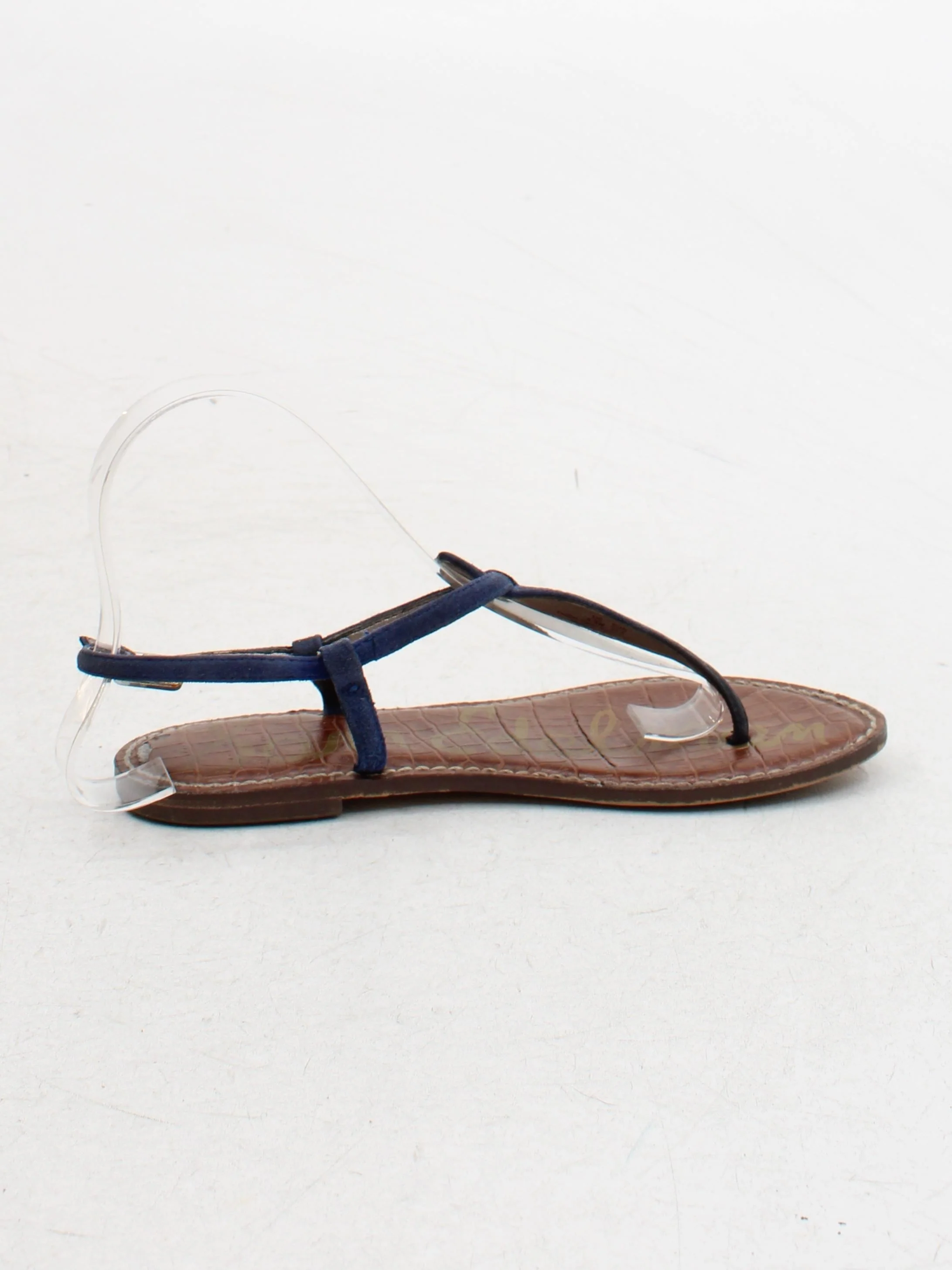 Sam Edelman Women's Sandals UK 3.5 Blue Suede with Leather Strappy - Image 5