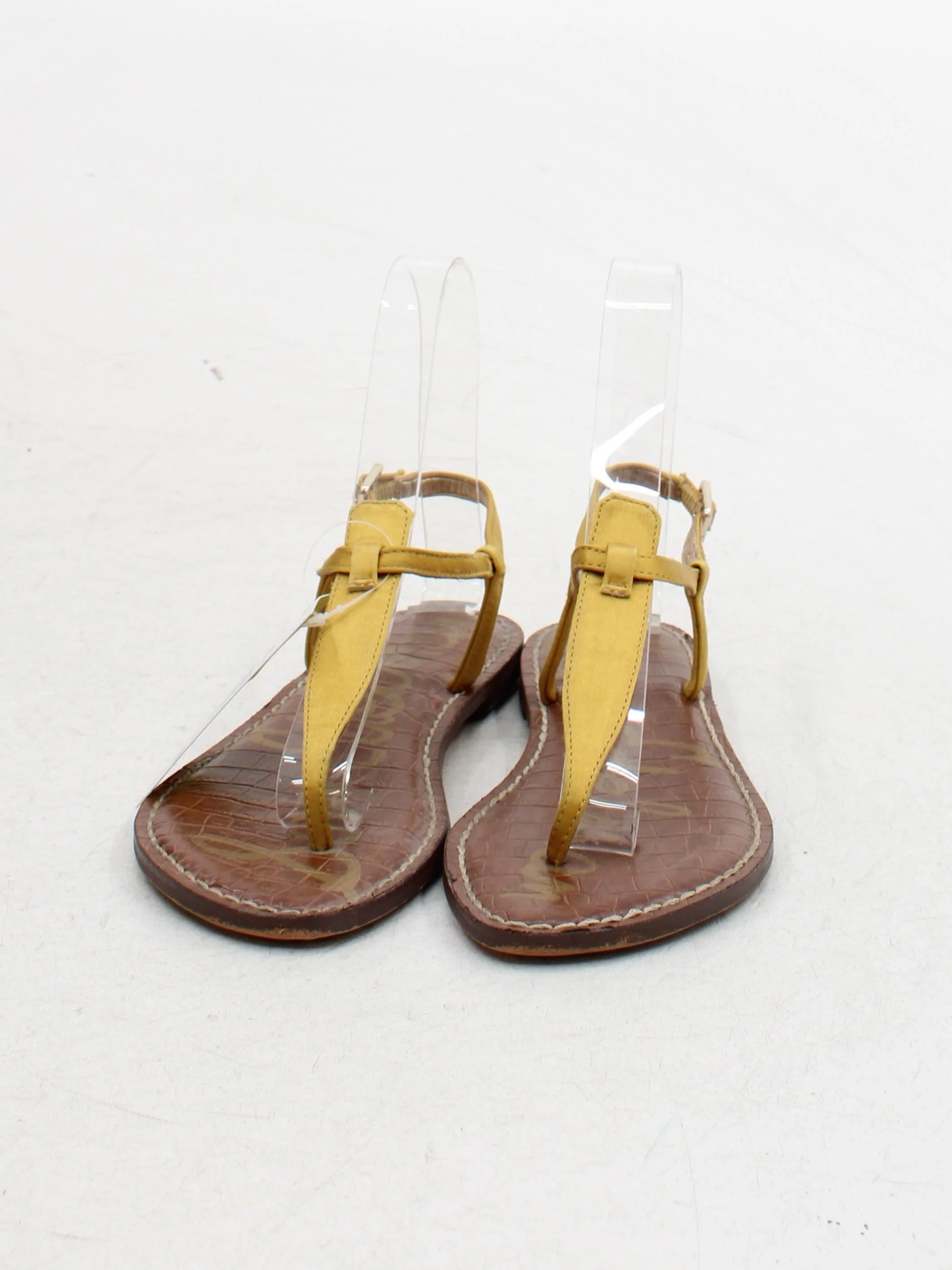 Sam Edelman Women's Sandals UK 3 Yellow 100% Leather Strappy - Image 2