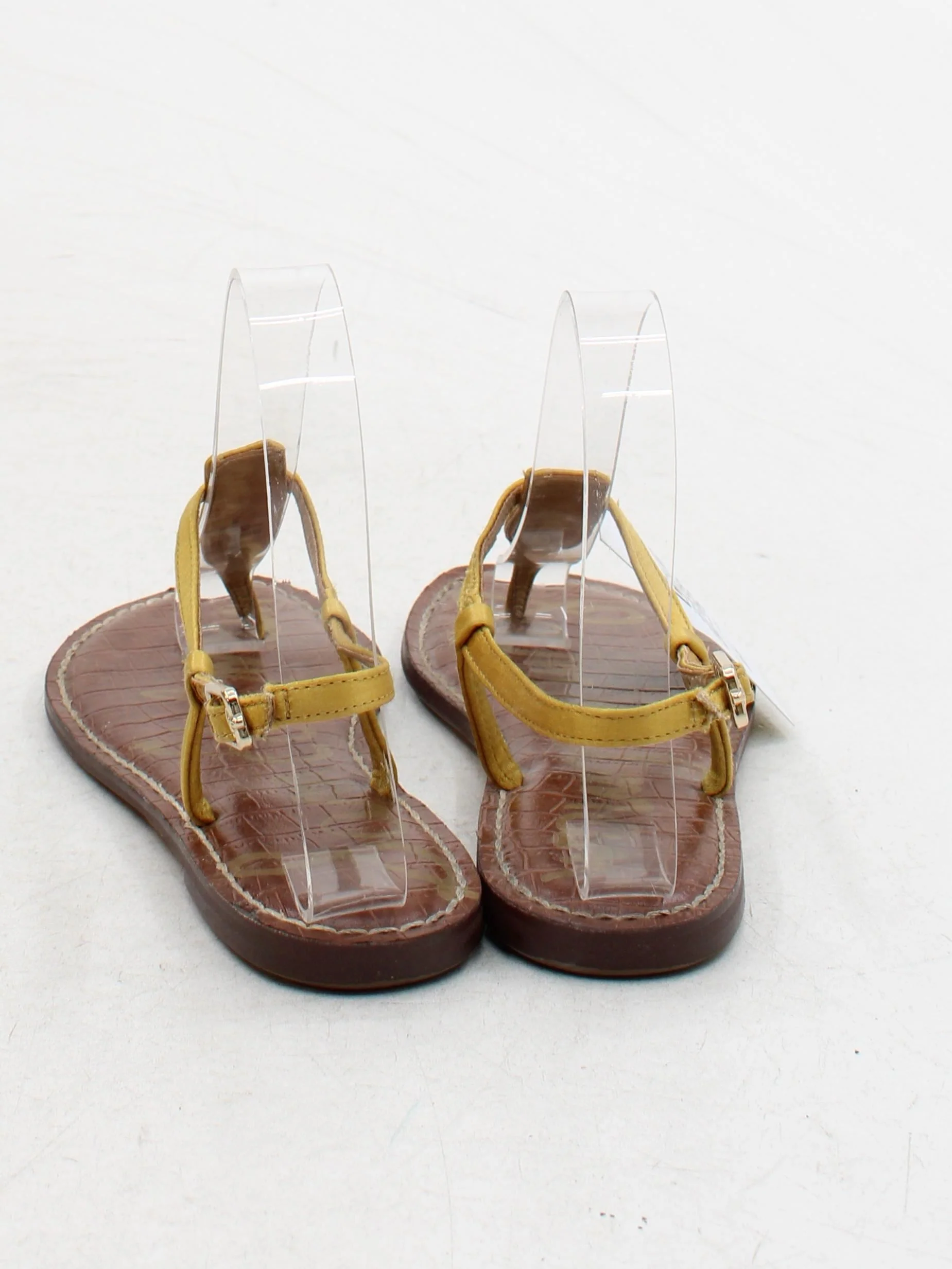Sam Edelman Women's Sandals UK 3 Yellow 100% Leather Strappy - Image 3