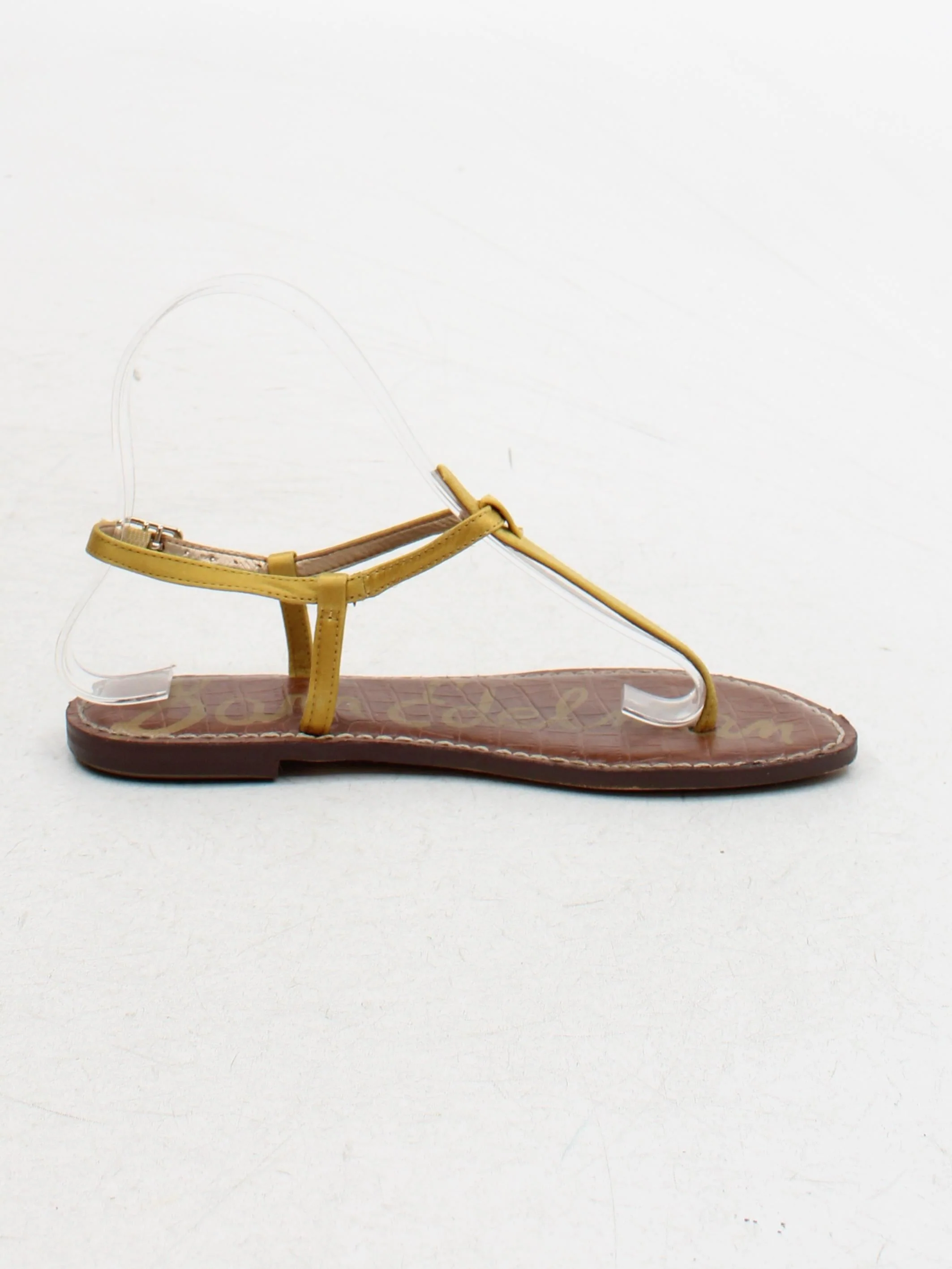 Sam Edelman Women's Sandals UK 3 Yellow 100% Leather Strappy - Image 5
