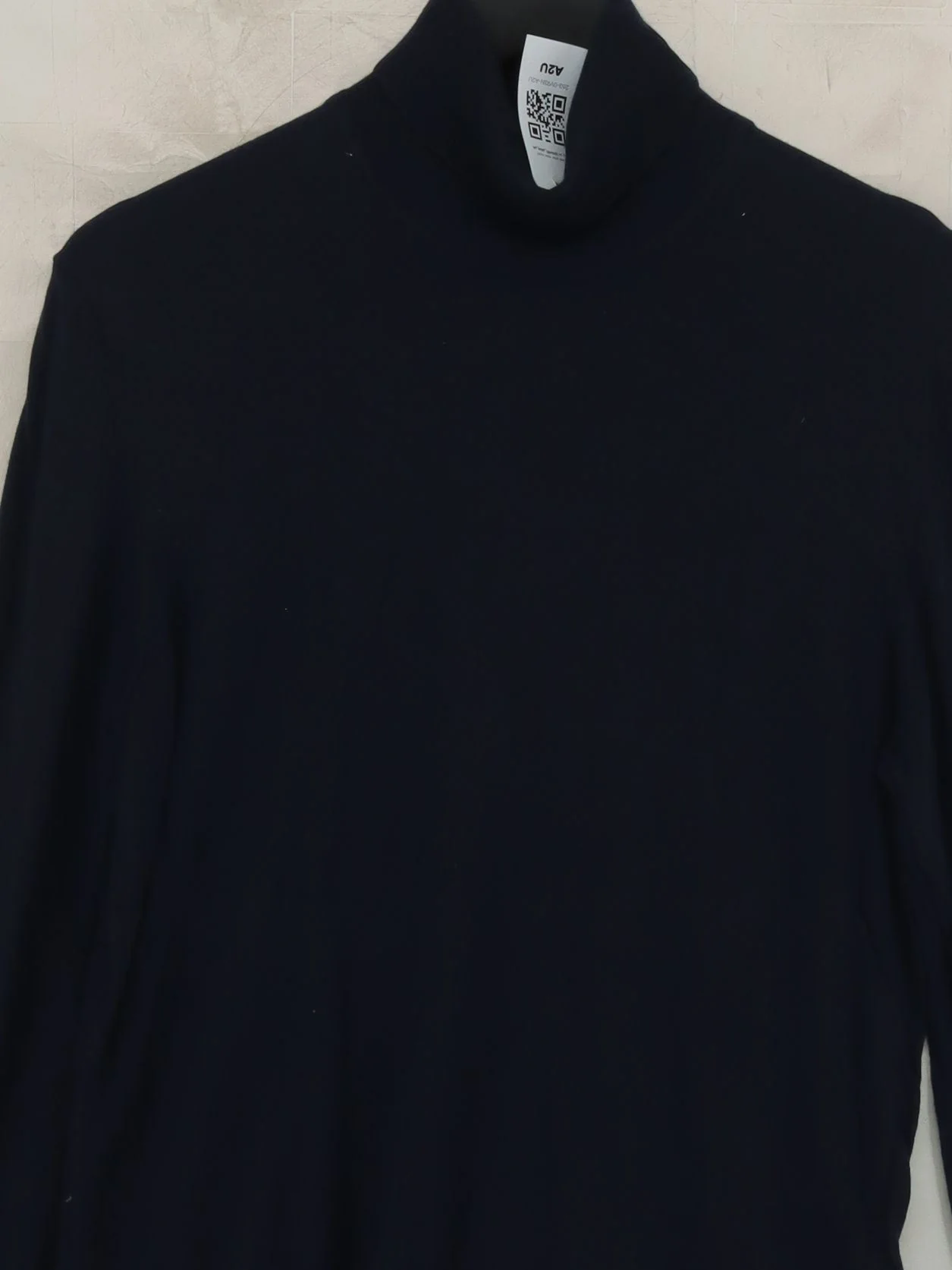 Samsøe & Samsøe Men's Jumper L Blue 100% Wool Roll Neck Pullover - Image 3