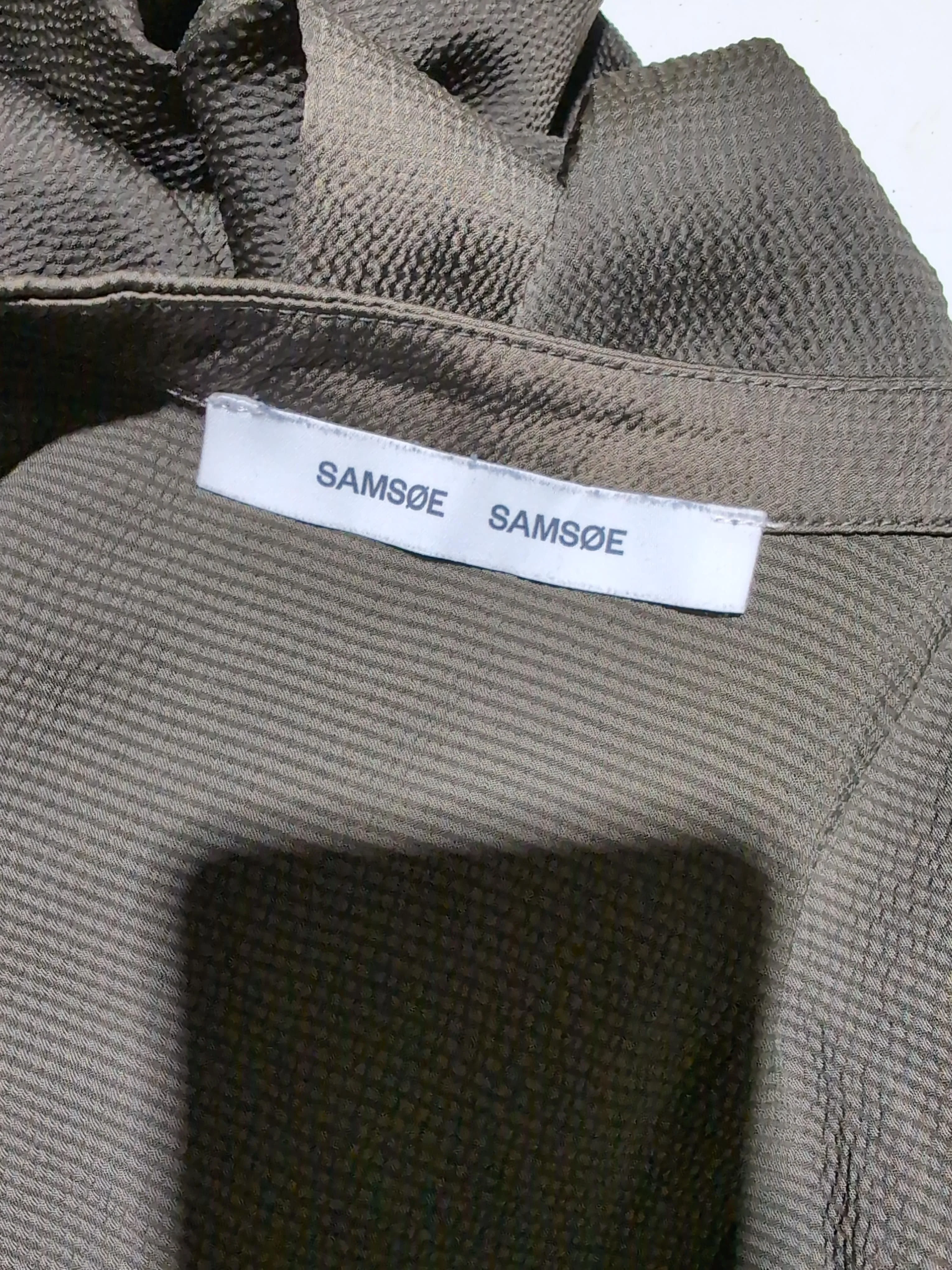 Samsøe & Samsøe Shirt Mini Dress S in Green - Image 5