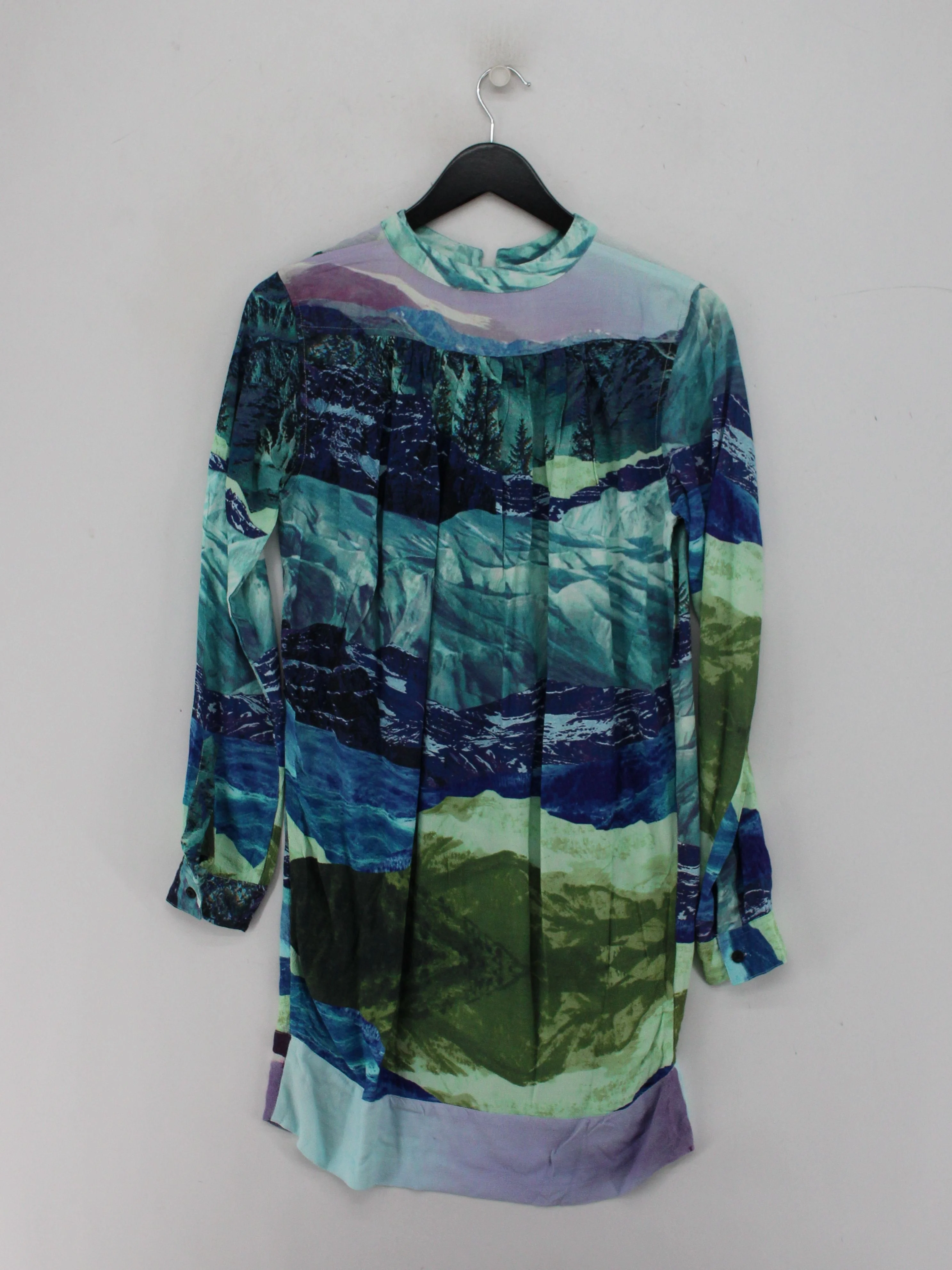 Samsøe & Samsøe Shirt Mini Dress UK6 in Multi - Image 2