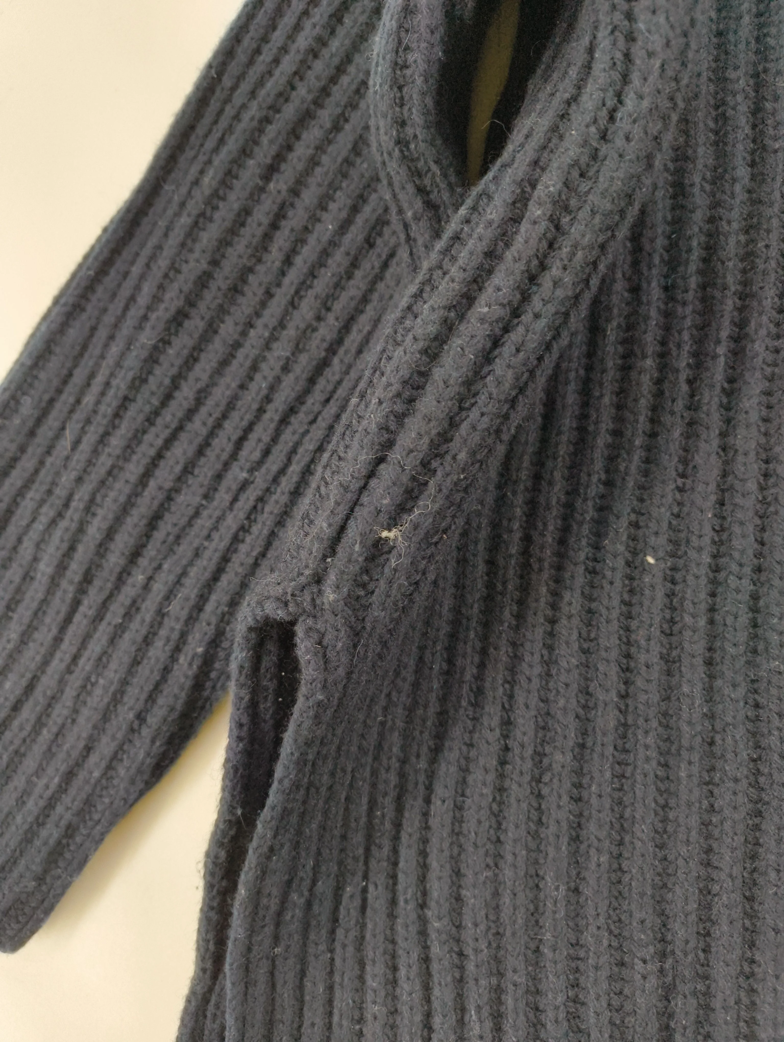Samsøe & Samsøe Women's Jumper S Blue Wool with Polyamide Roll Neck Pullover - Image 5