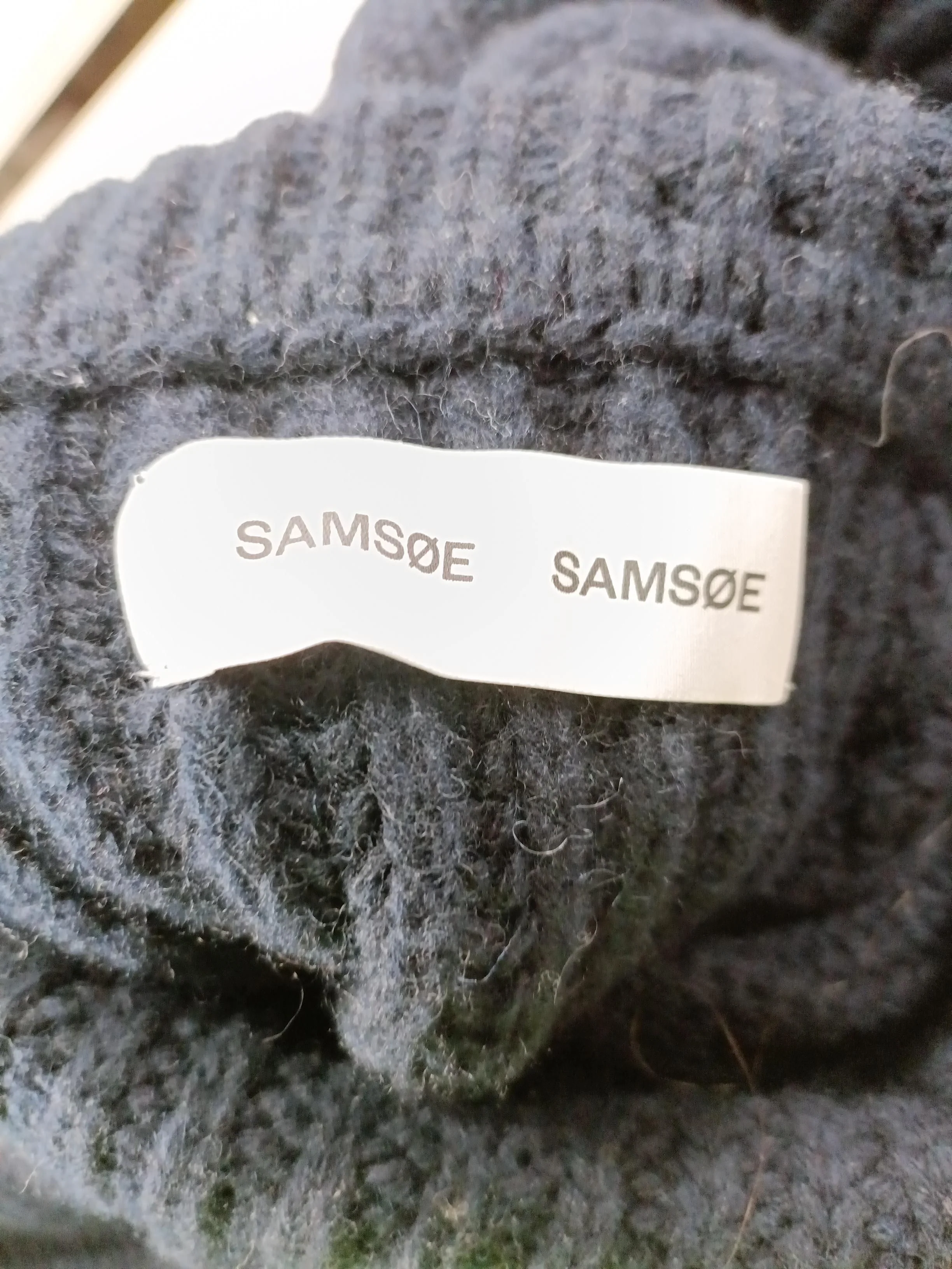 Samsøe & Samsøe Women's Jumper S Blue Wool with Polyamide Roll Neck Pullover - Image 6