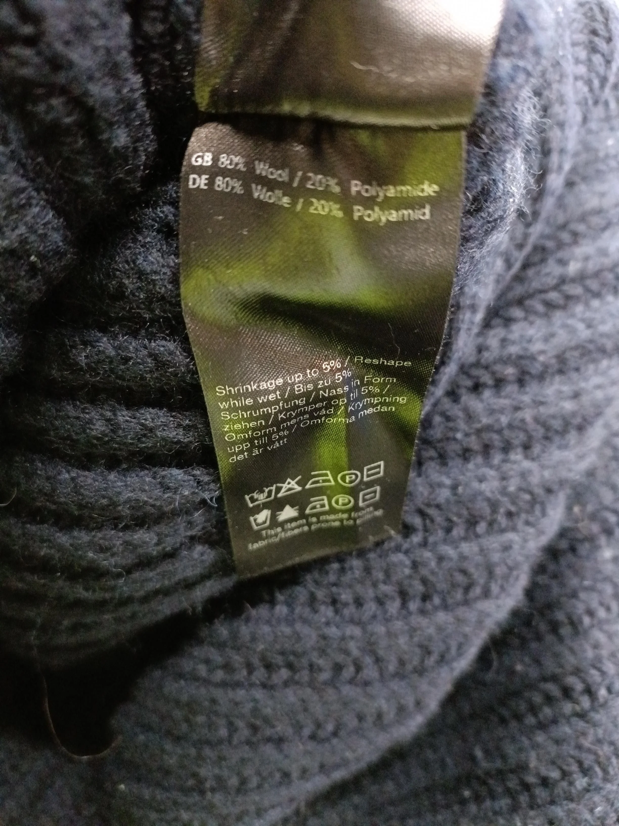 Samsøe & Samsøe Women's Jumper S Blue Wool with Polyamide Roll Neck Pullover - Image 7