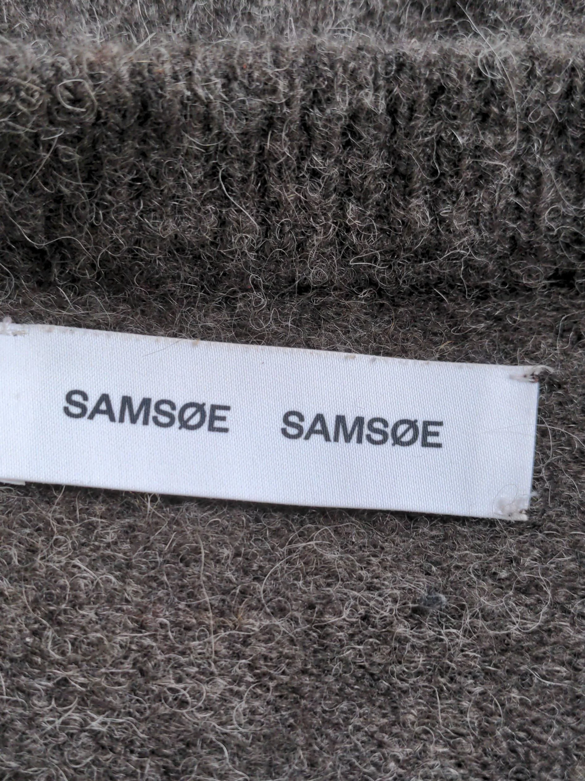 Samsøe & Samsøe Women's Jumper S Brown Wool with Polyester, Elastane Pullover - Image 5