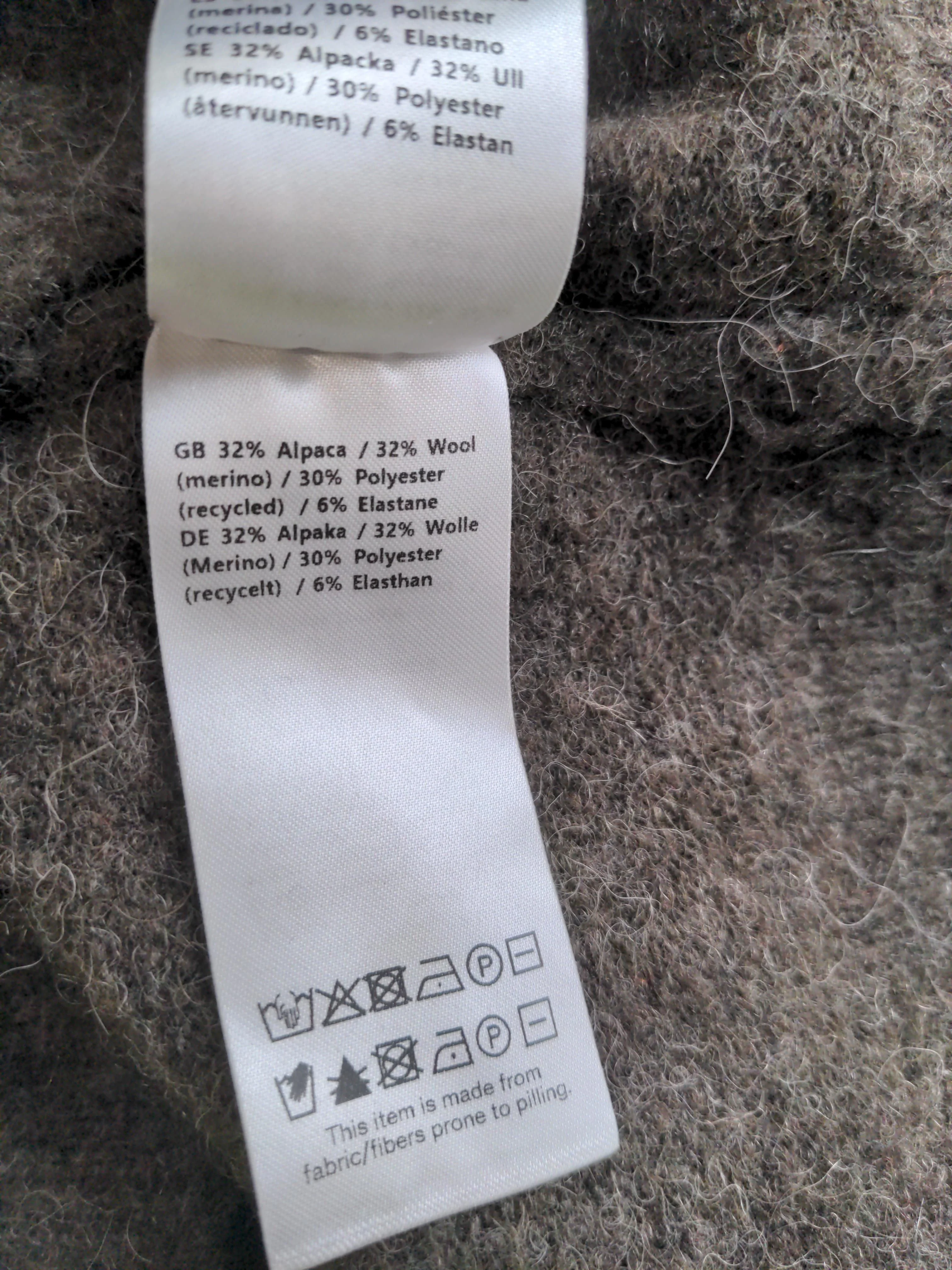 Samsøe & Samsøe Women's Jumper S Brown Wool with Polyester, Elastane Pullover - Image 6