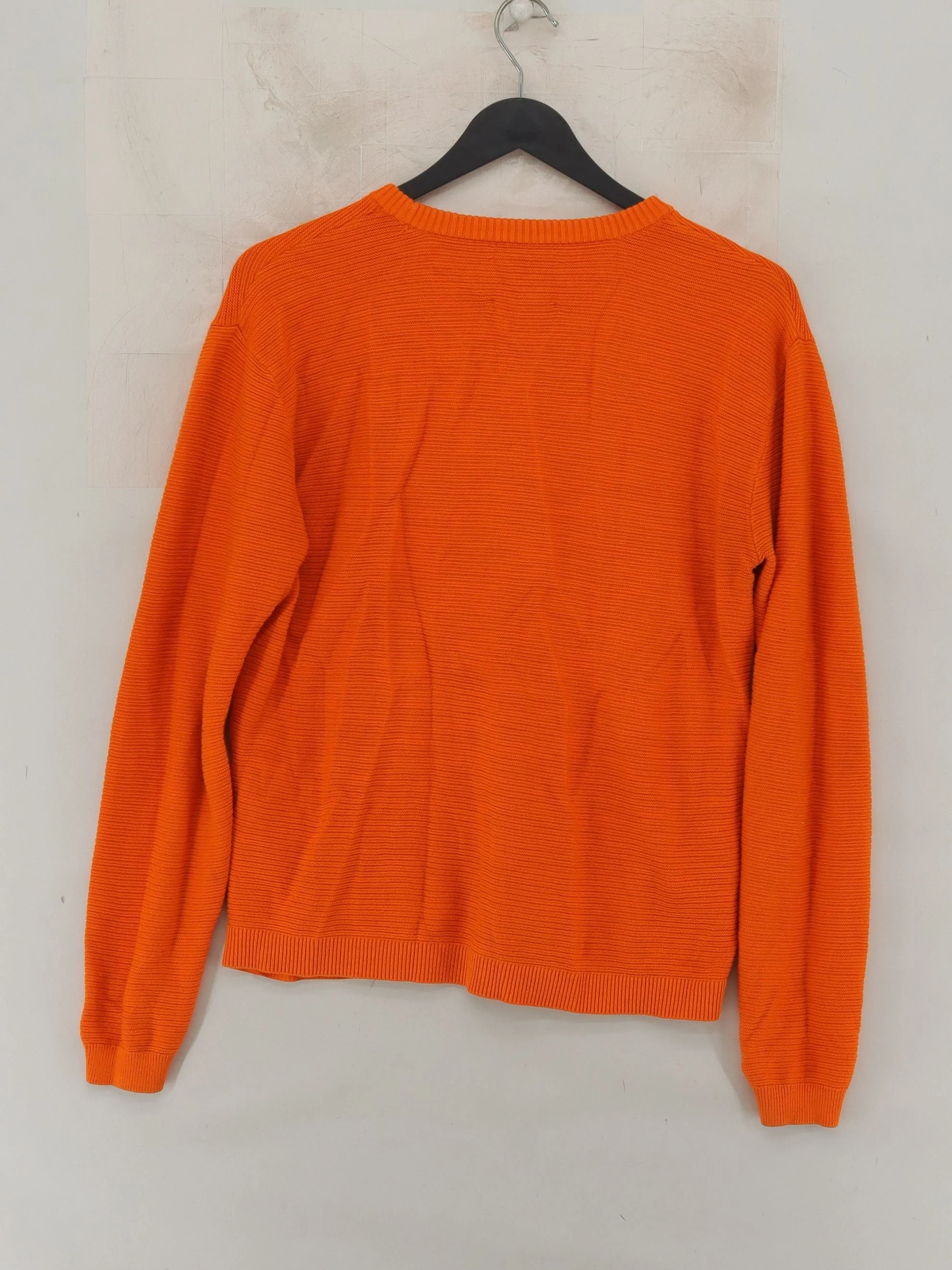 Samsøe & Samsøe Women's Jumper S Orange 100% Cotton Round Neck Pullover - Image 2