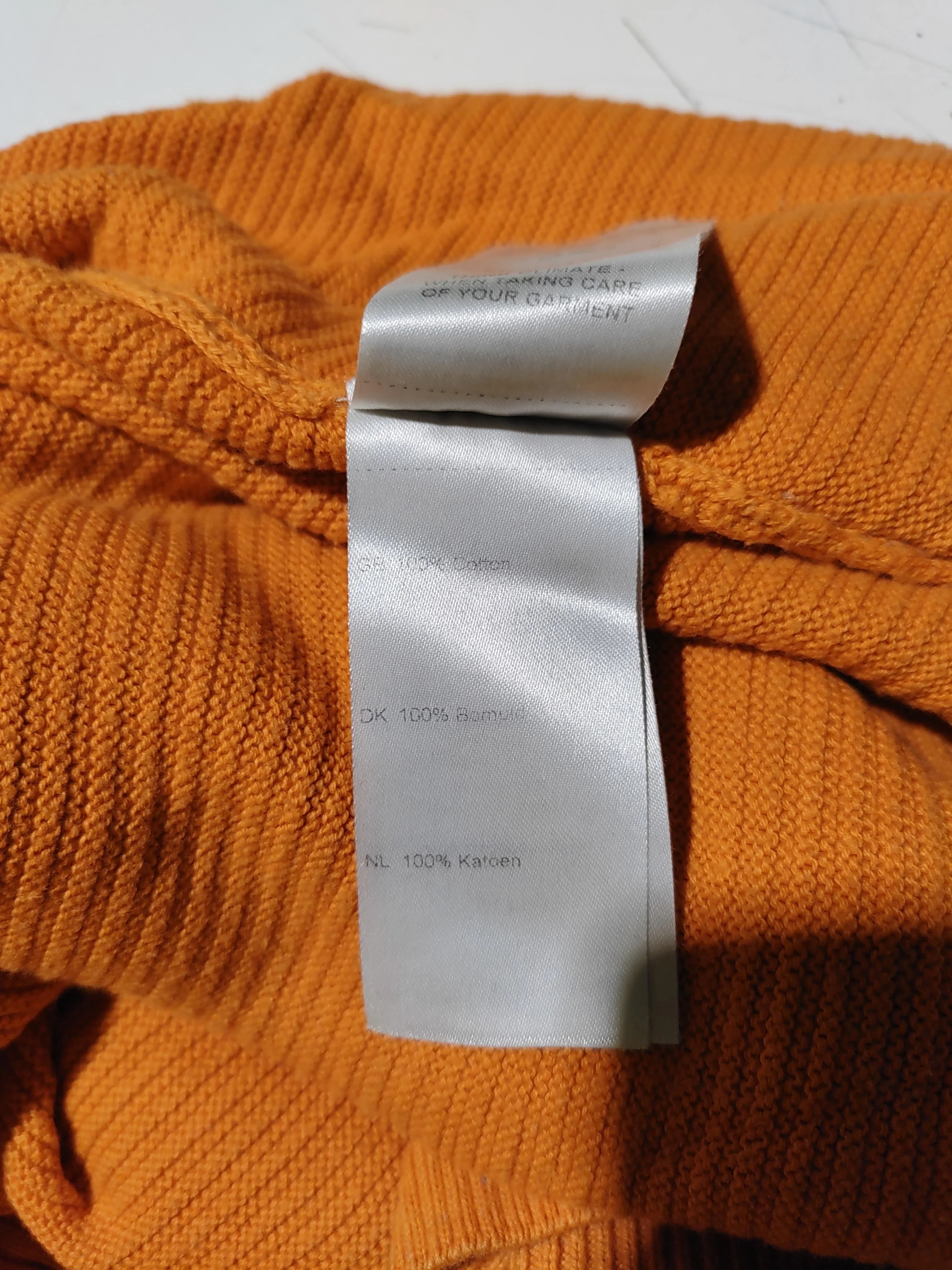 Samsøe & Samsøe Women's Jumper S Orange 100% Cotton Round Neck Pullover - Image 6
