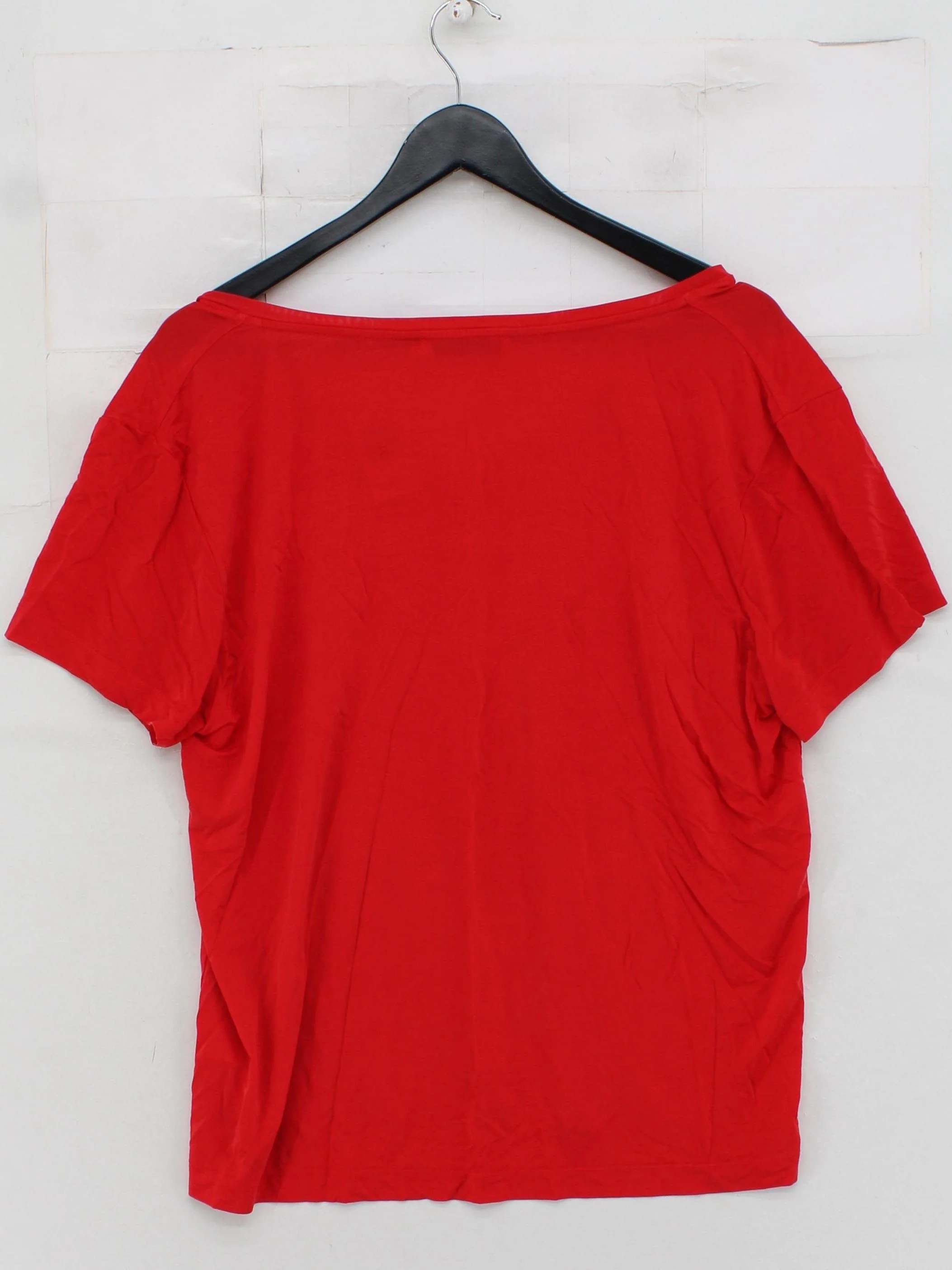 Samsøe & Samsøe Women's T-Shirt M Red Other with Elastane Basic - Image 2