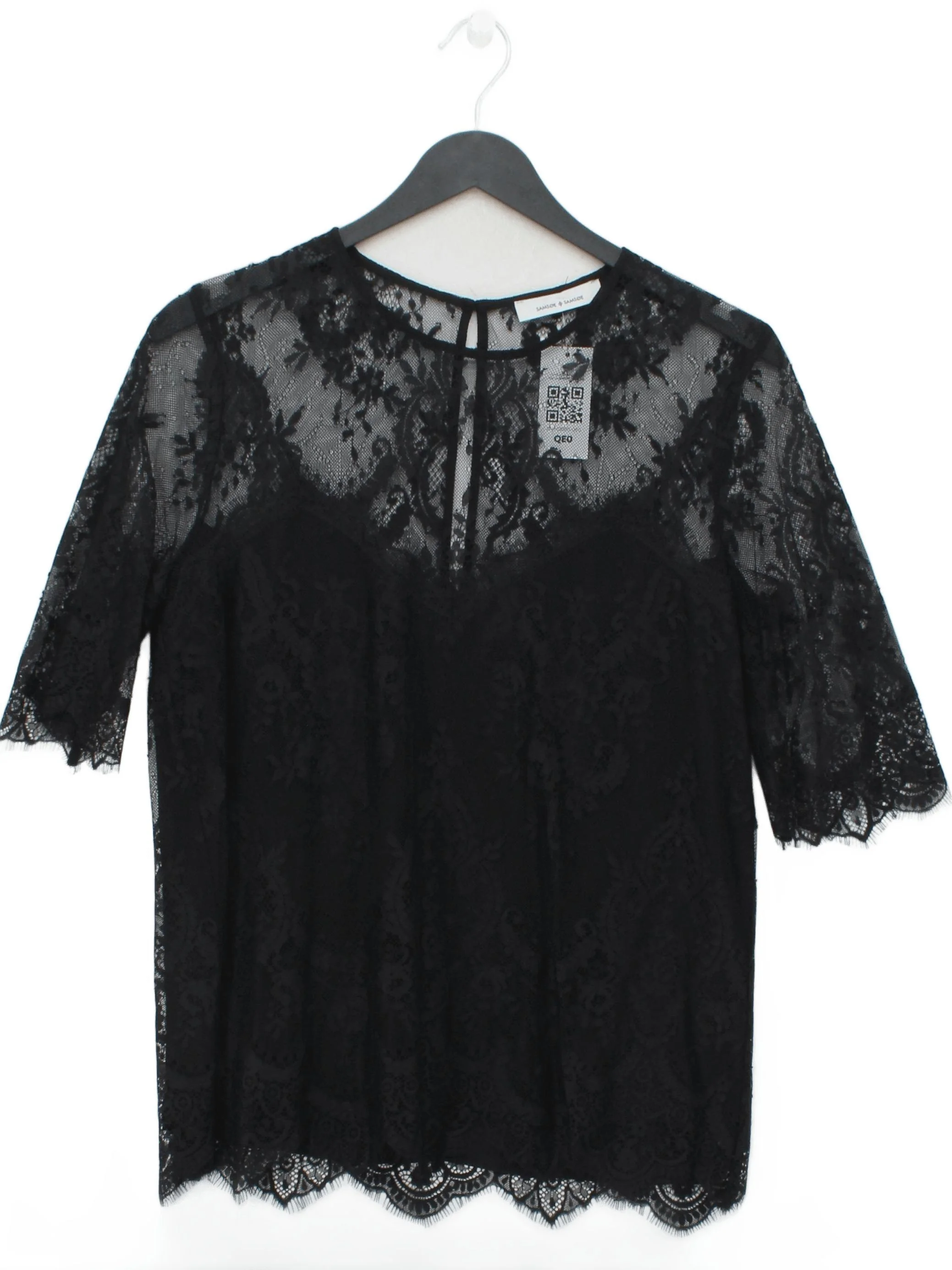 Samsøe & Samsøe Women's Top M Black Polyamide with Polyester Basic