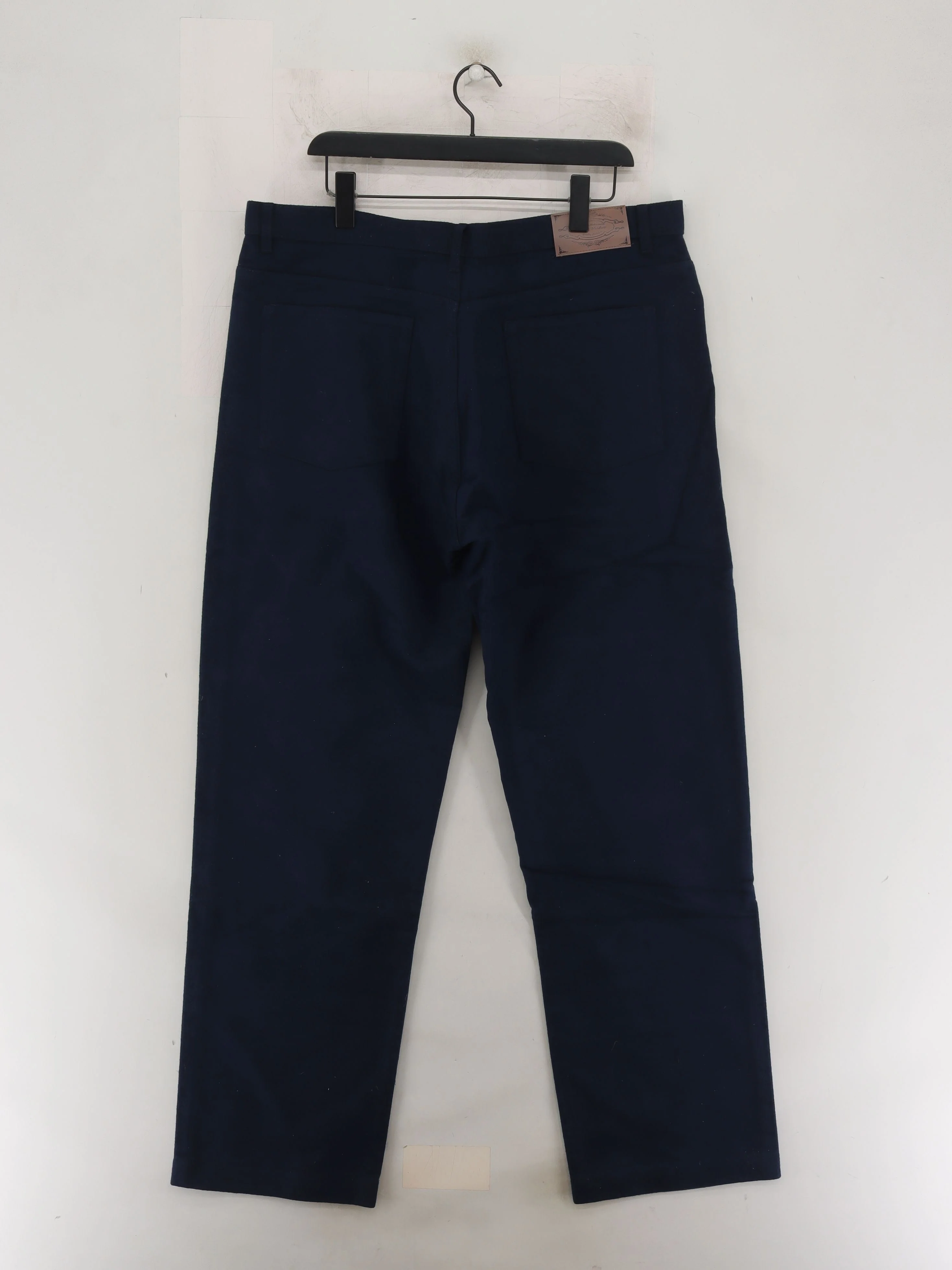 Samuel Windsor Men's Trousers L Blue 100% Cotton Straight Chino - Image 2