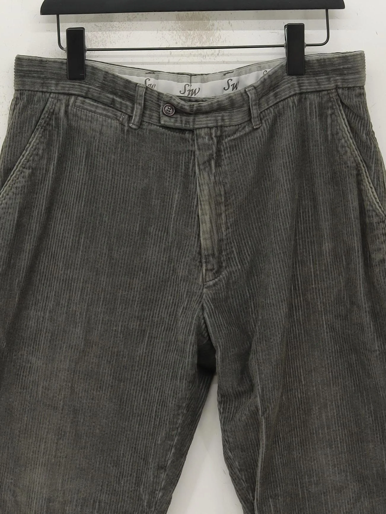 Samuel Windsor Men's Trousers M Grey 100% Cotton Straight Chino - Image 3