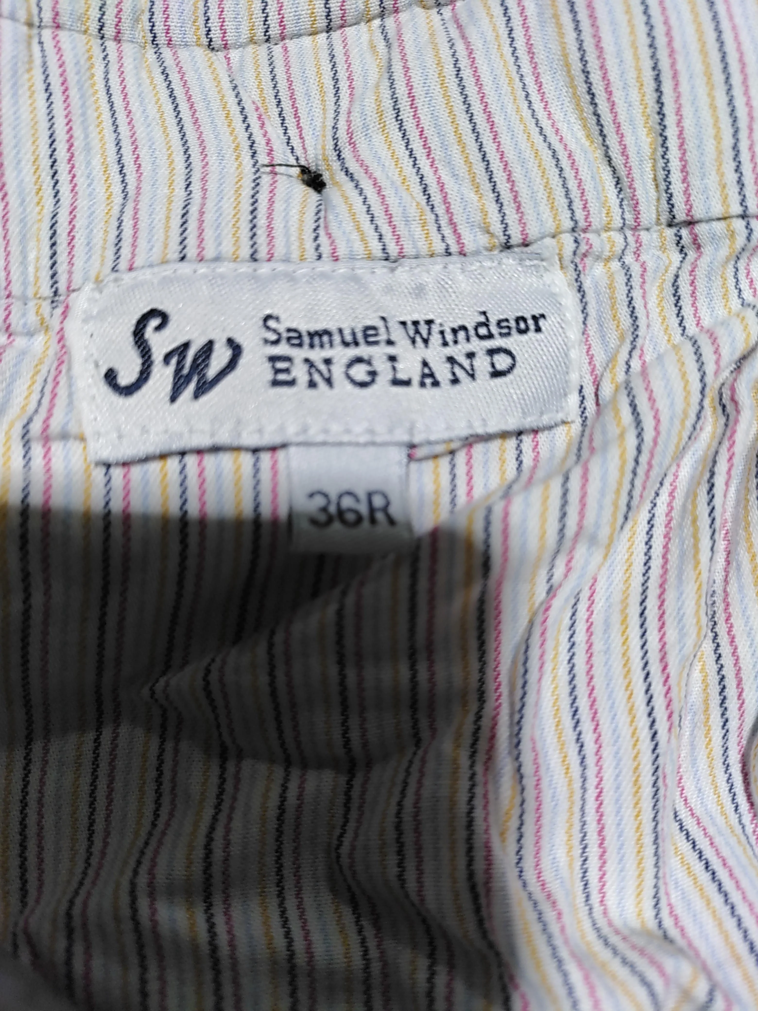 Samuel Windsor Men's Trousers M Grey 100% Cotton Straight Chino - Image 6
