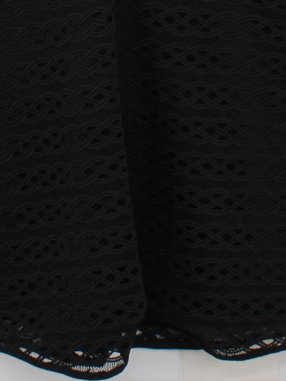 Sandro A-Line Mini Dress in Black - Image 4