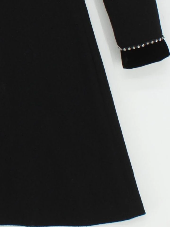 Sandro A-Line Mini Dress in Black - Image 4