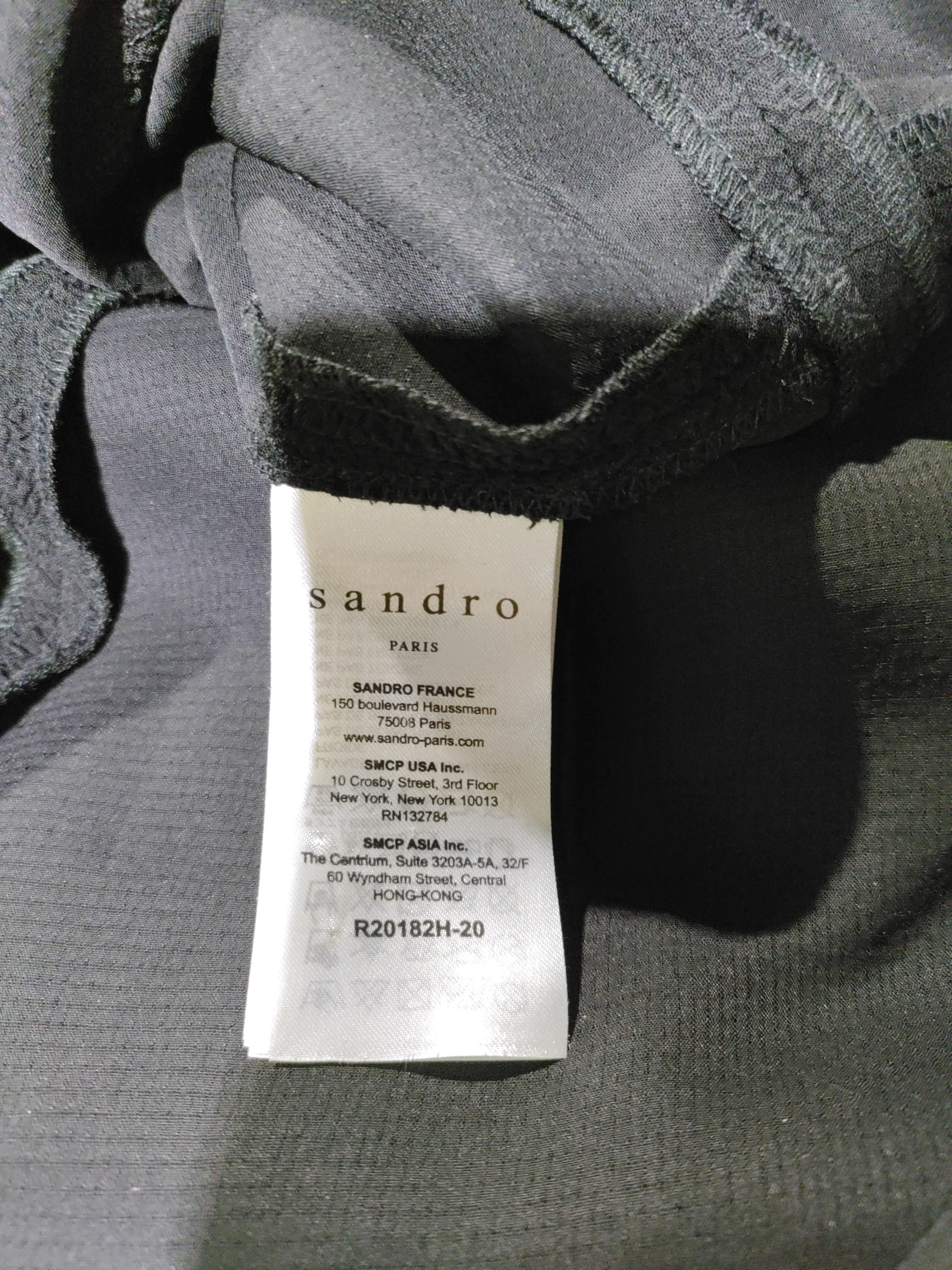 Sandro A-Line Mini Dress in Black - Image 6