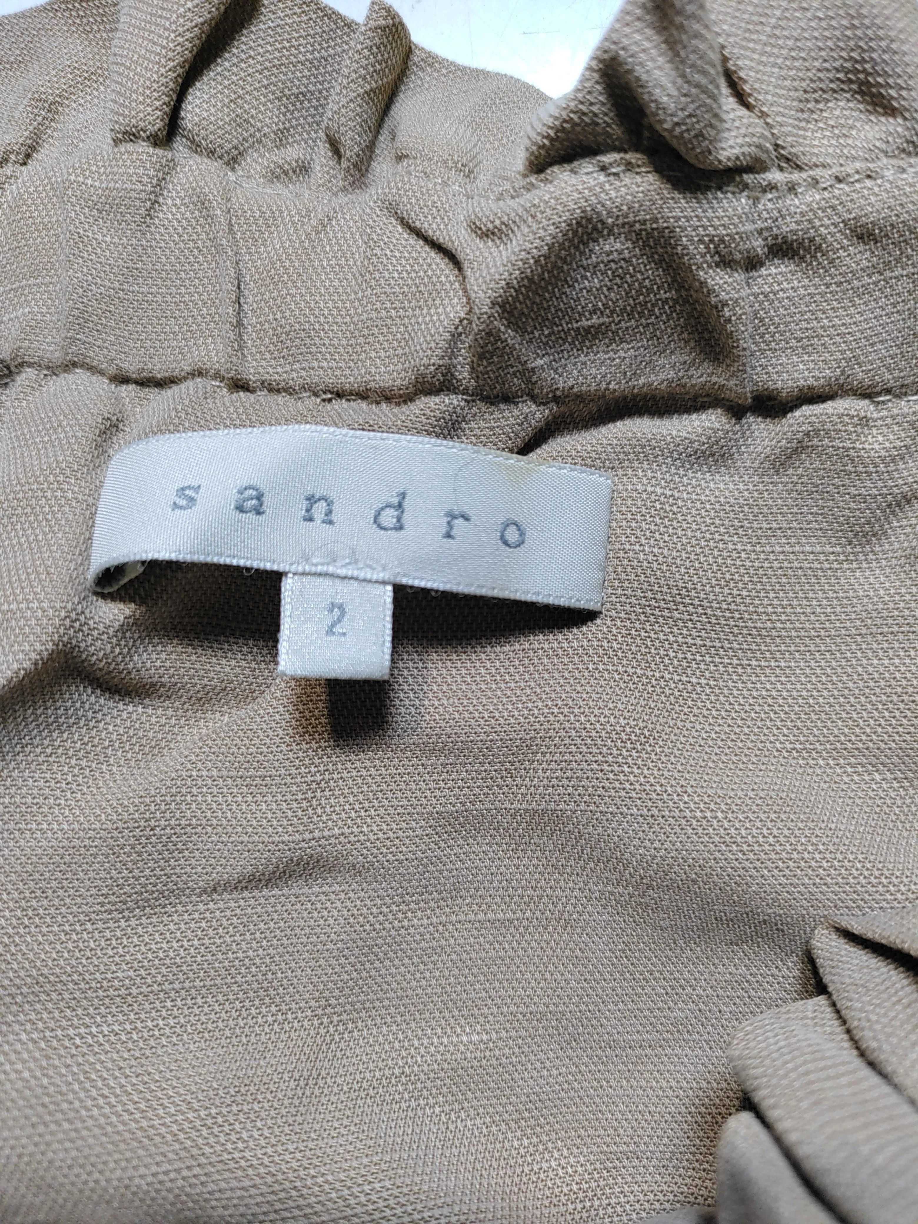 Sandro Mini Dress UK2 in Tan - Image 5