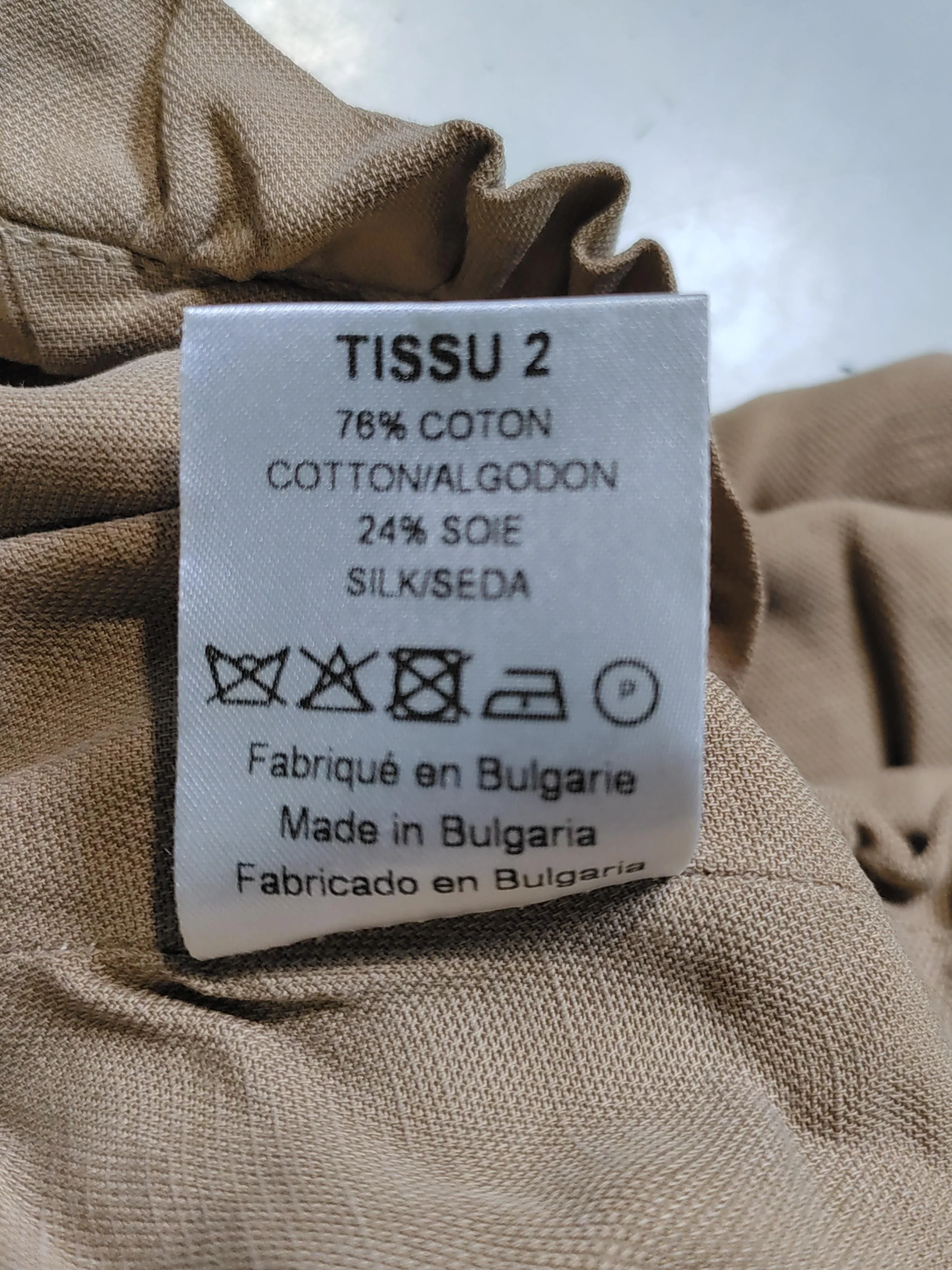Sandro Mini Dress UK2 in Tan - Image 6