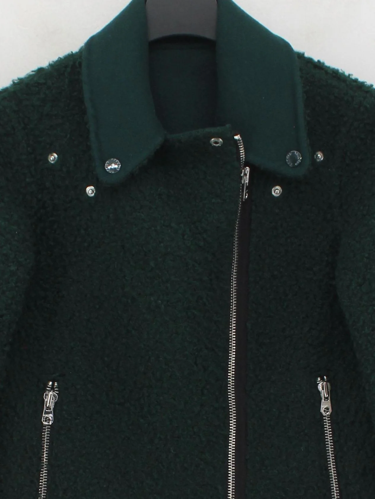Sandro Motorcycle Jacket jacket green - Image 3