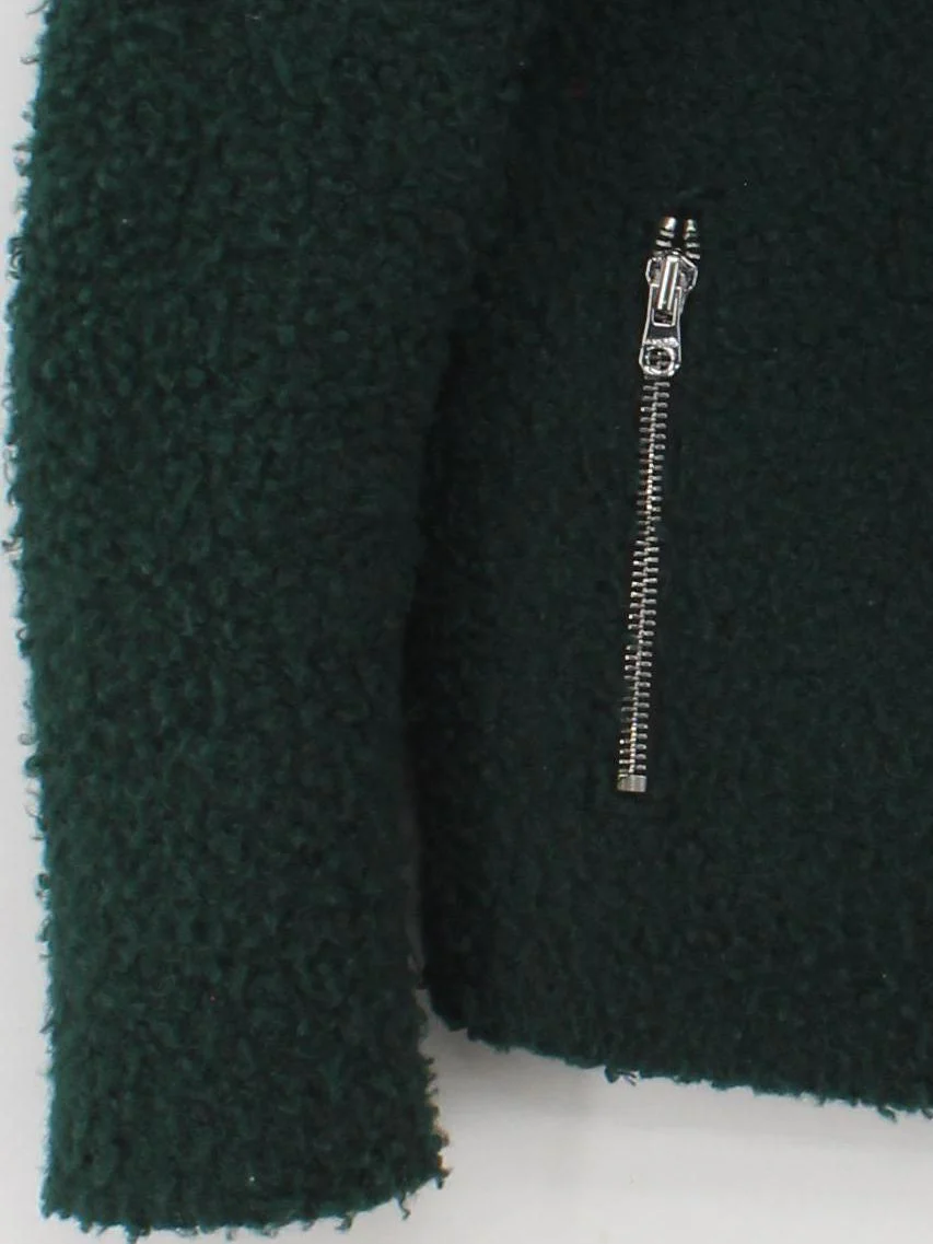 Sandro Motorcycle Jacket jacket green - Image 4