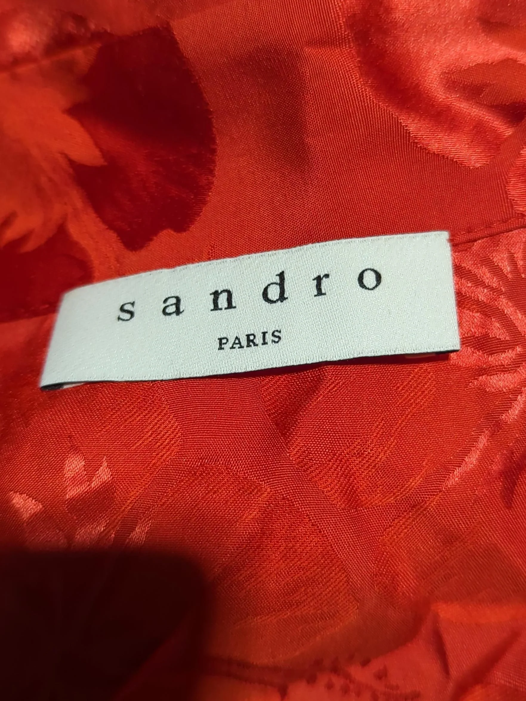 Sandro Shirt Mini Dress S in Red - Image 5