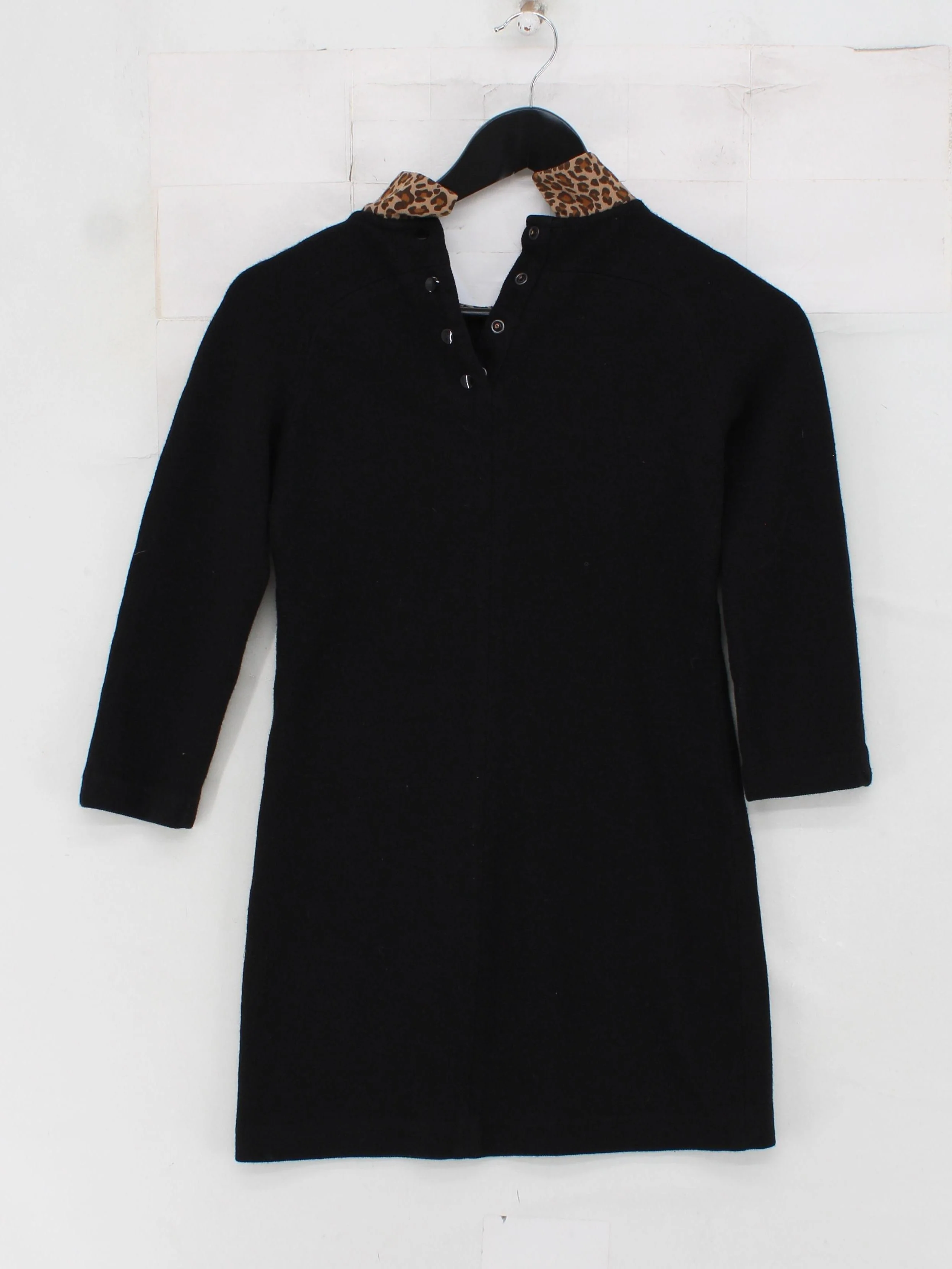Sandro T-Shirt Mini Dress UK6 in Black - Image 2