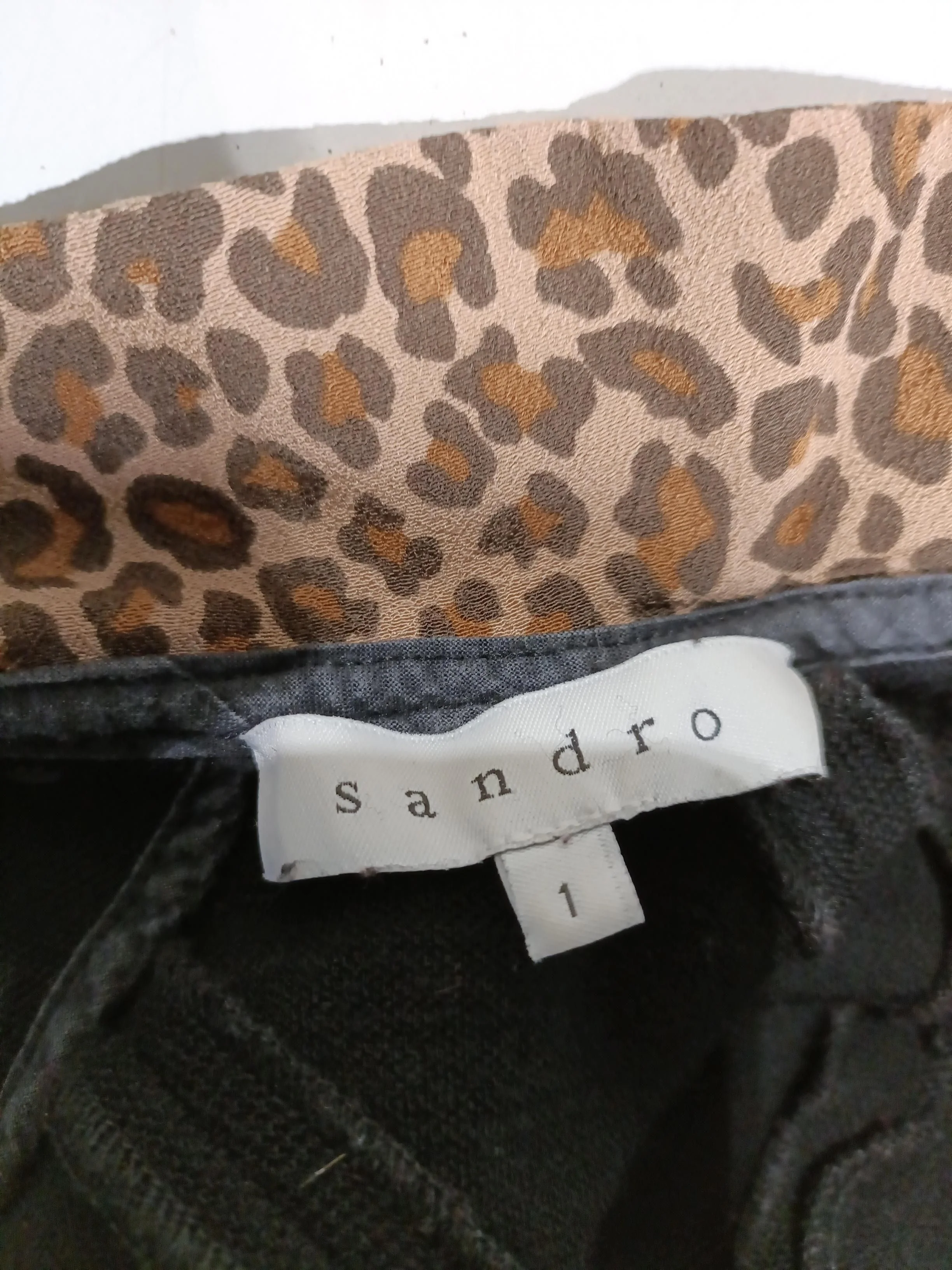 Sandro T-Shirt Mini Dress UK6 in Black - Image 5