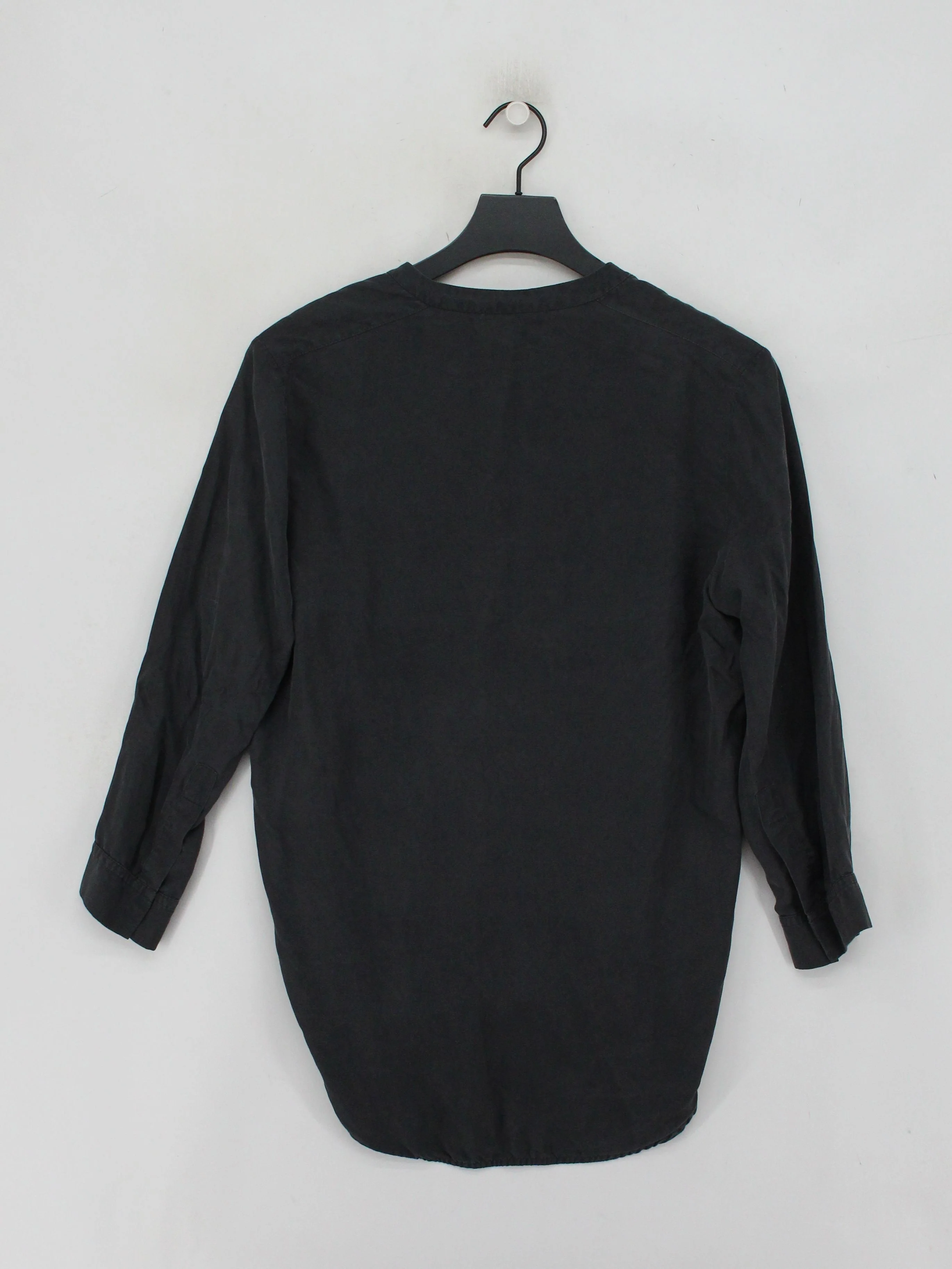 Sandro Women's Blouse M Black 100% Other 3/4 Sleeve V-Neck Basic - Image 2